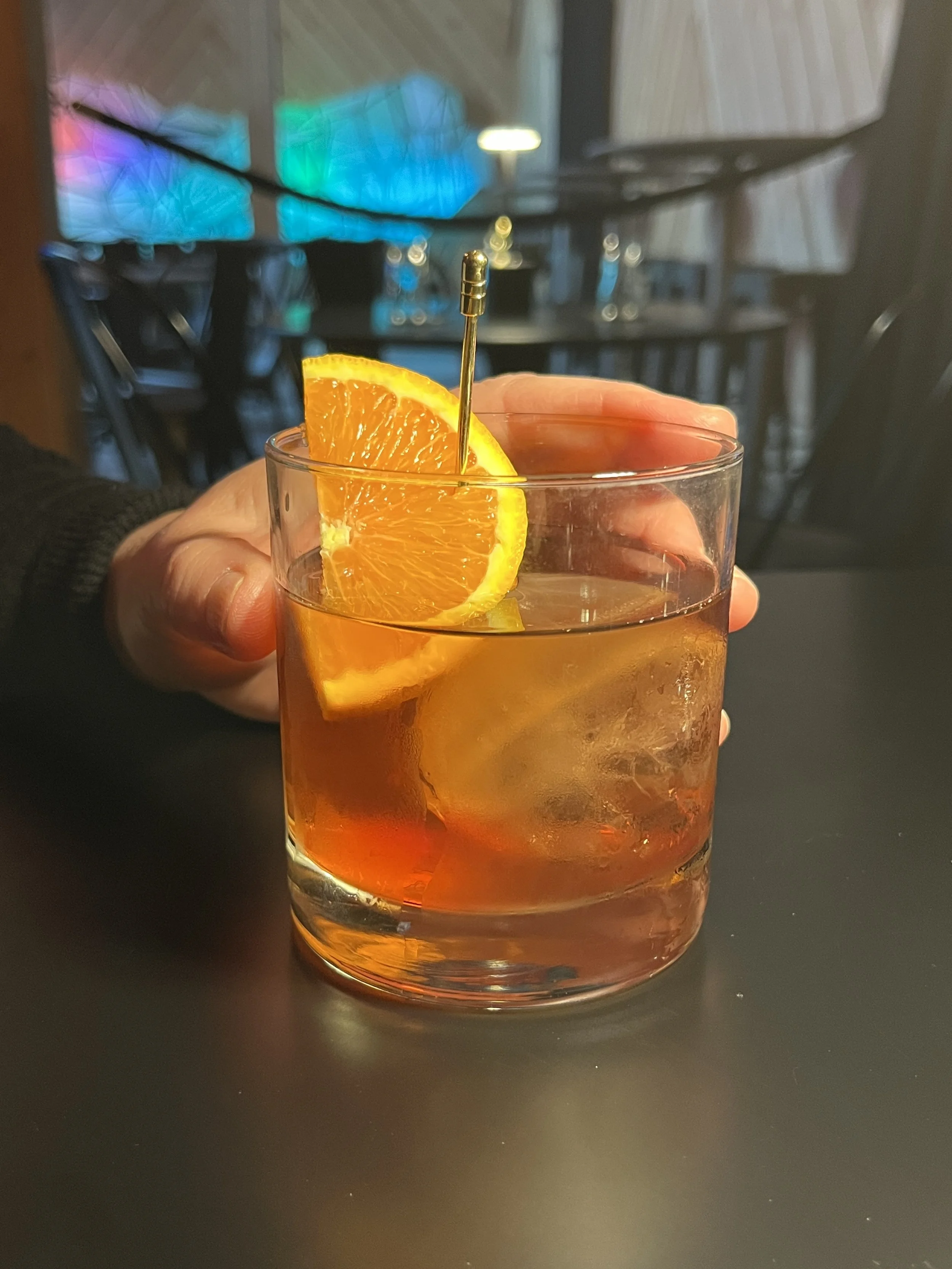 A delicious mezcal cocktail from The Knock in Westport, NY