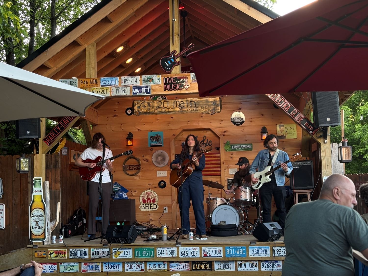 Kristina Murray and her band from Nashville performing at 20 Main in Au Sable Forks.