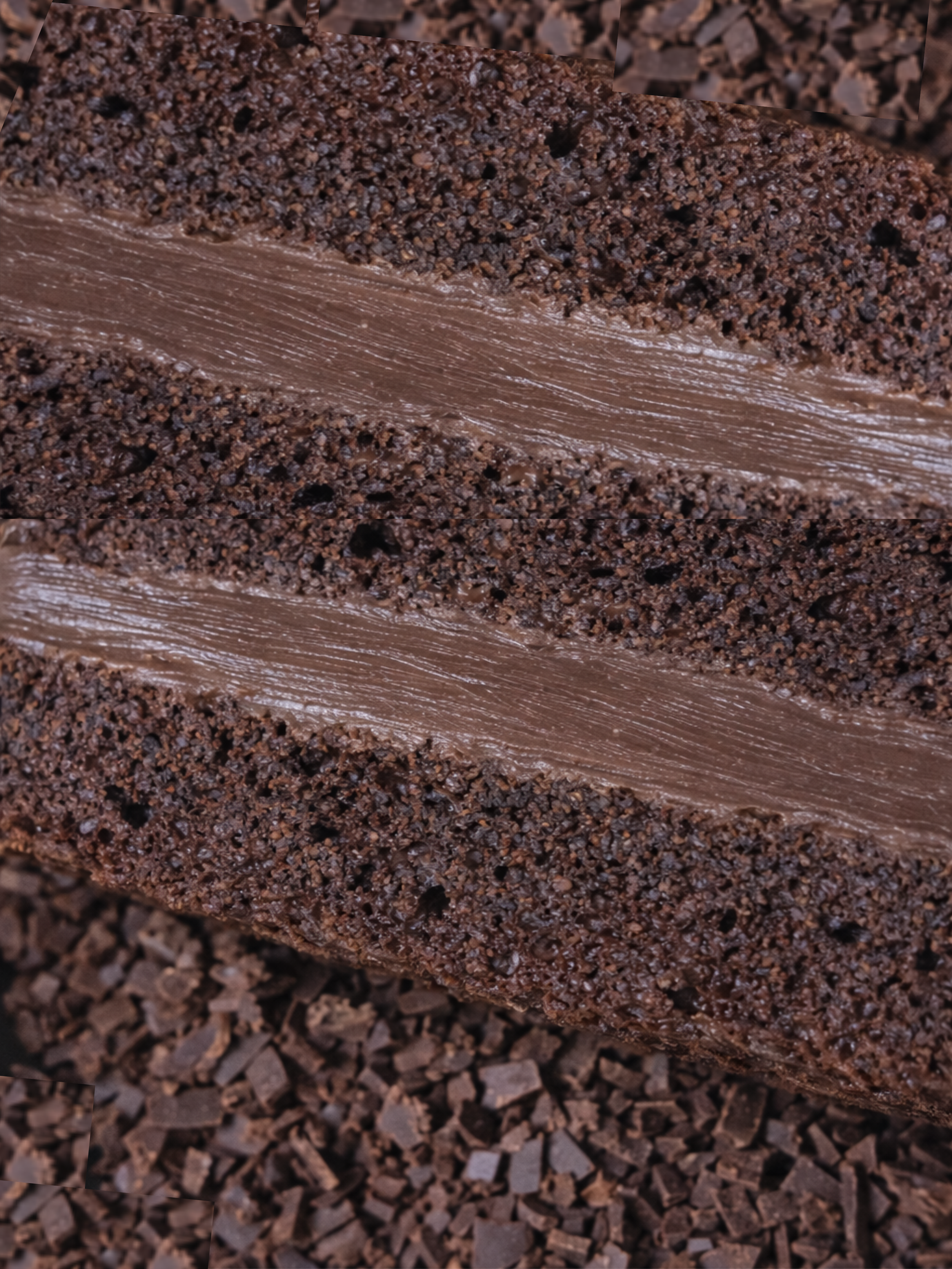 Chocolate Cake with Brigadeiro - Slice