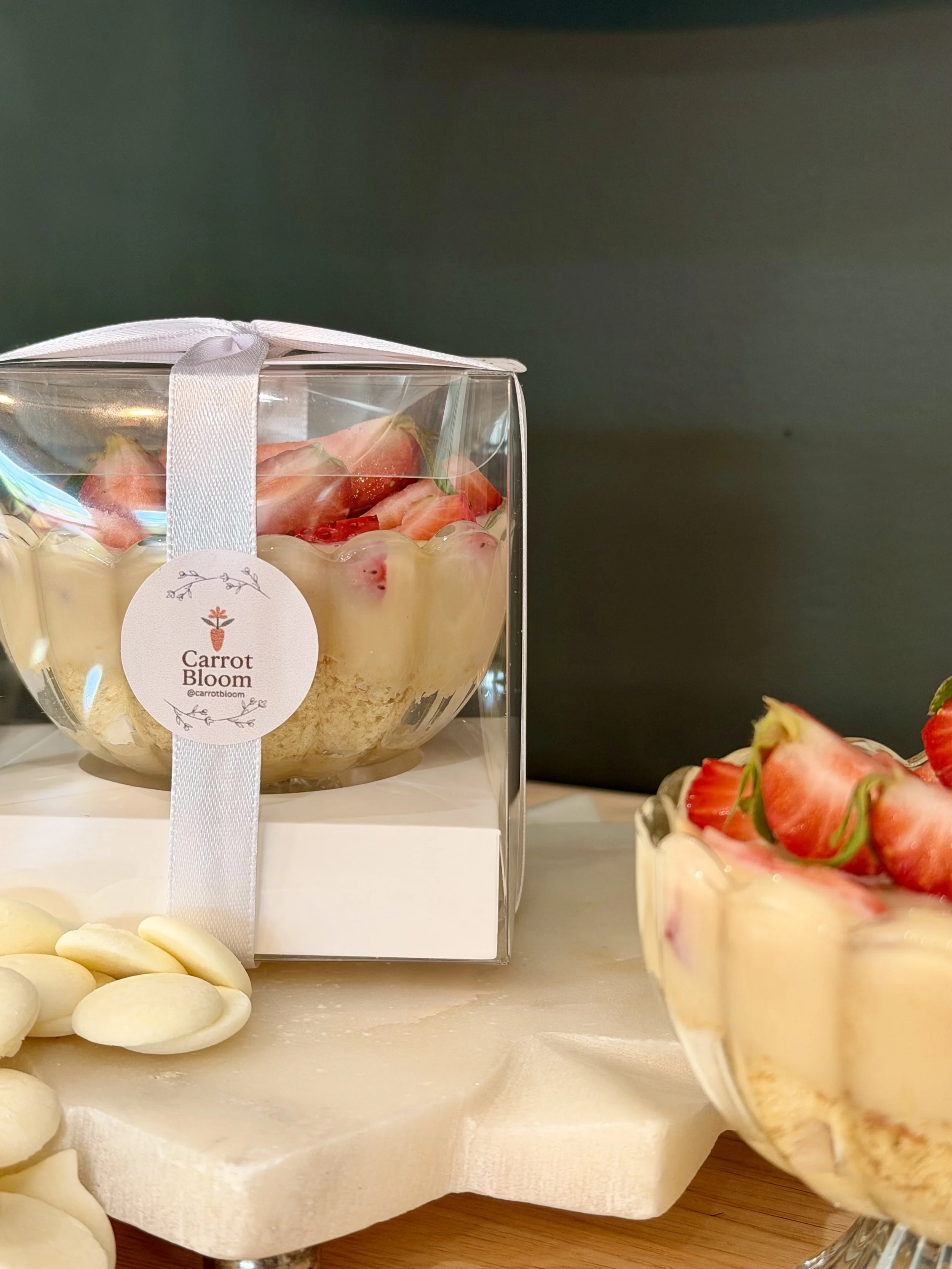 Mother's Day Special* White Chocolate Strawberry Cake in a Glass