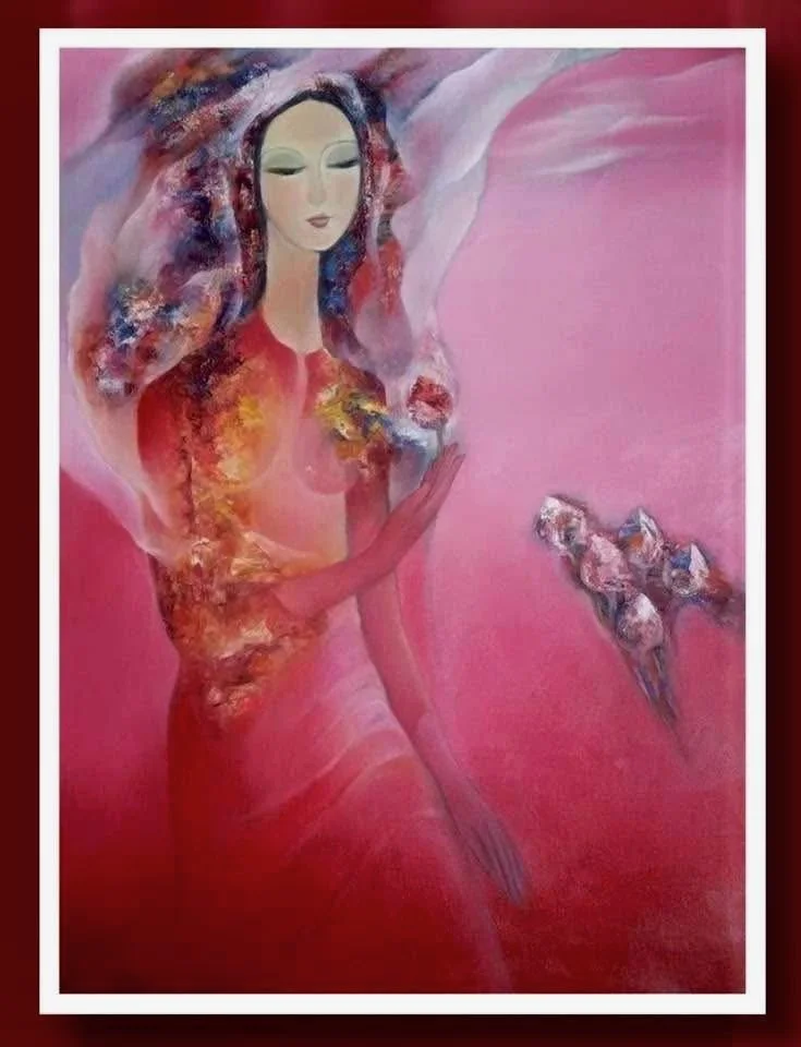 Summer Hibiscus • Oil on Canvas • 28 x 35 in (71.1 x 88.9 cm)