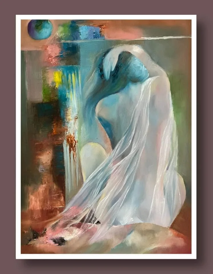 Maiden in Distress • Oil on Canvas • 18 x 22 in (45.7 x 55.9 cm)