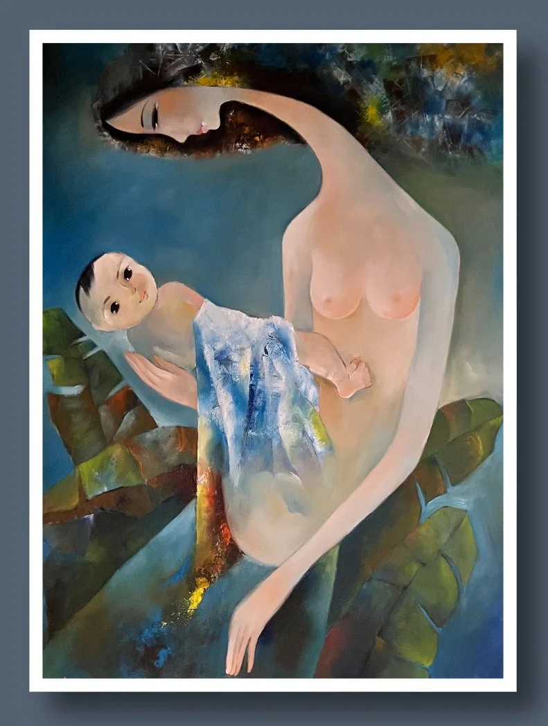 Mother's Warmth • Oil on Canvas • 29 x 39 in (74 x 99 cm)