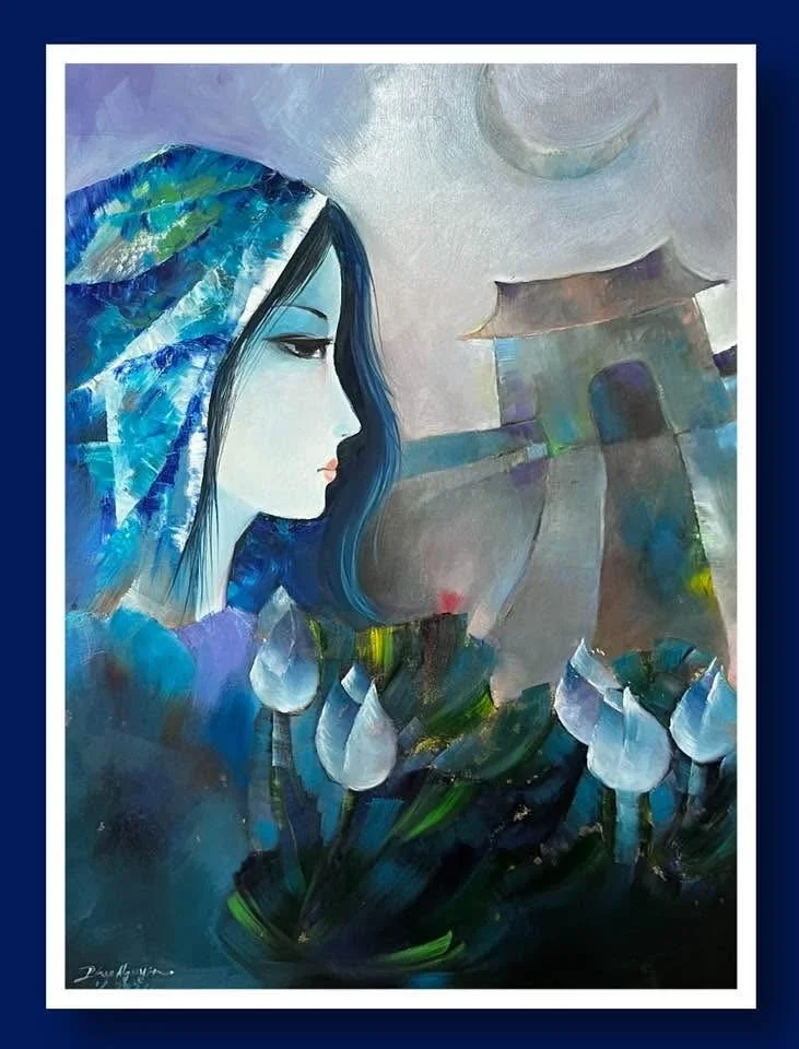 The Old Path at Night • Oil on Canvas • 17 x 23 in (43 x 58 cm)