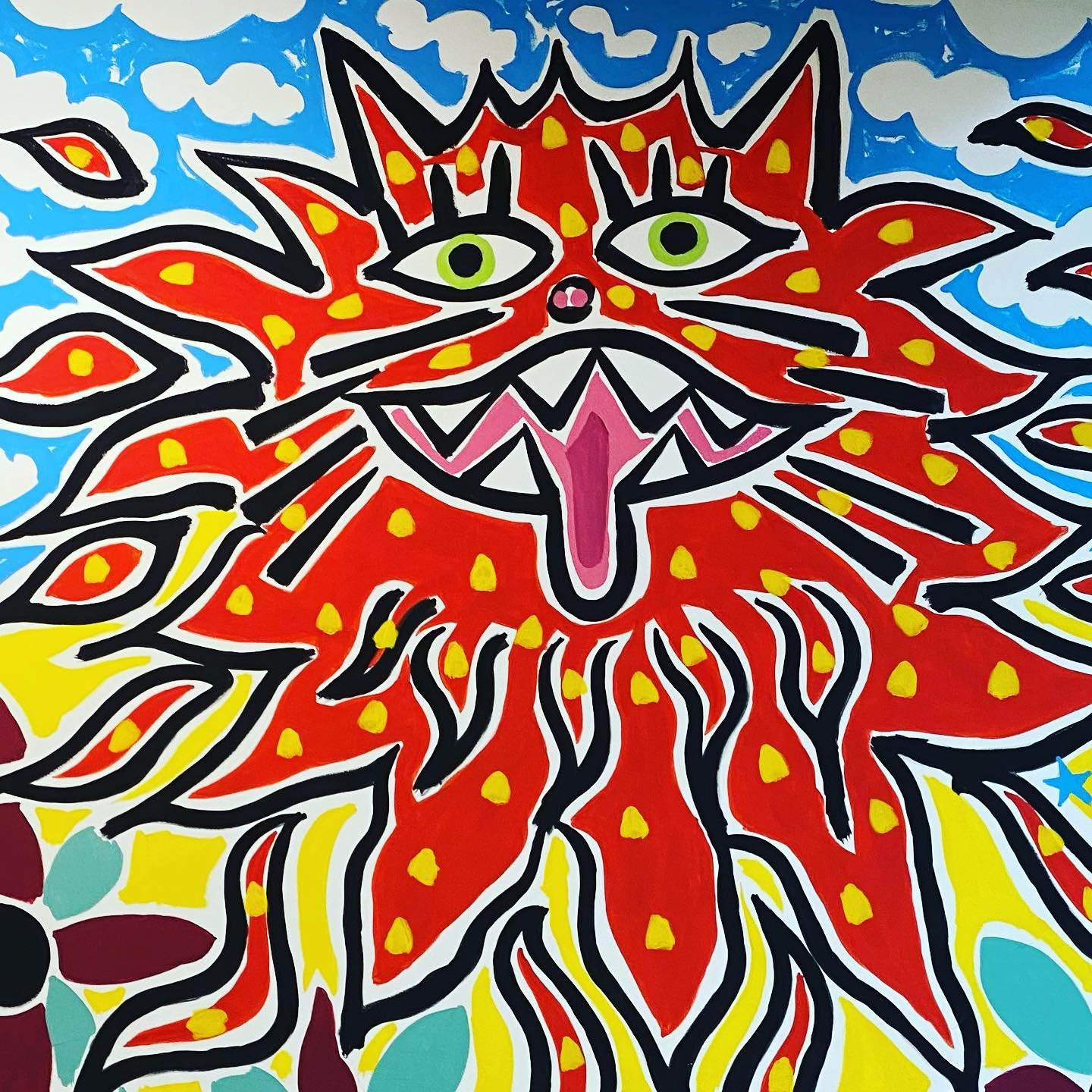 A happy little sun monster to brighten up a dreary day. #travelgram