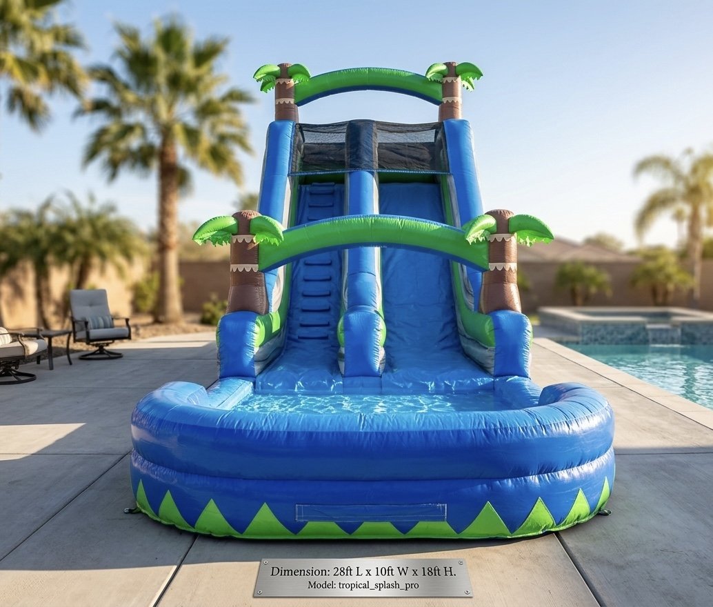 Inflatable - 18’ Wet/Dry Slide