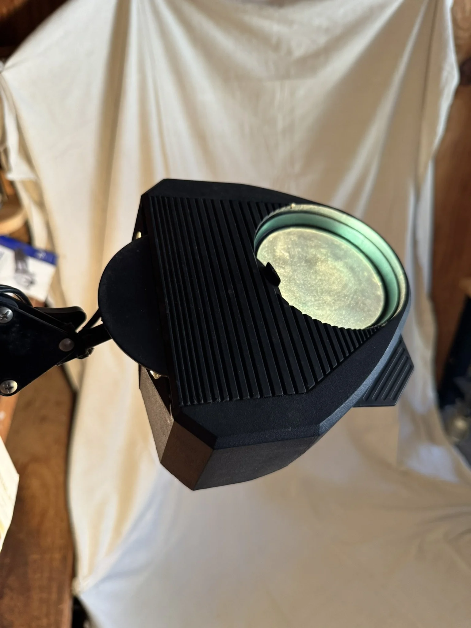 Vintage Industrial Articulating Magnifier Bench Lamp