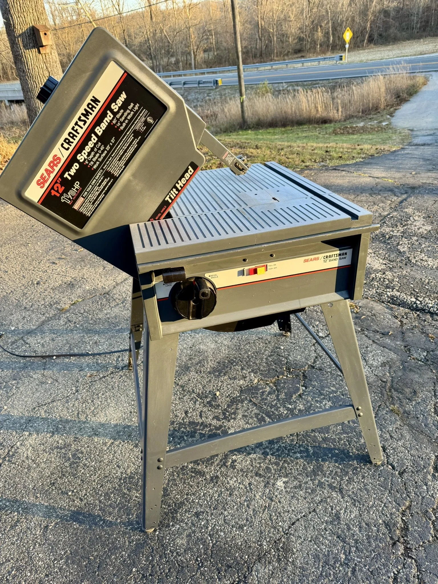 Craftsman 113.247310 tilt band saw cabinet model restoration