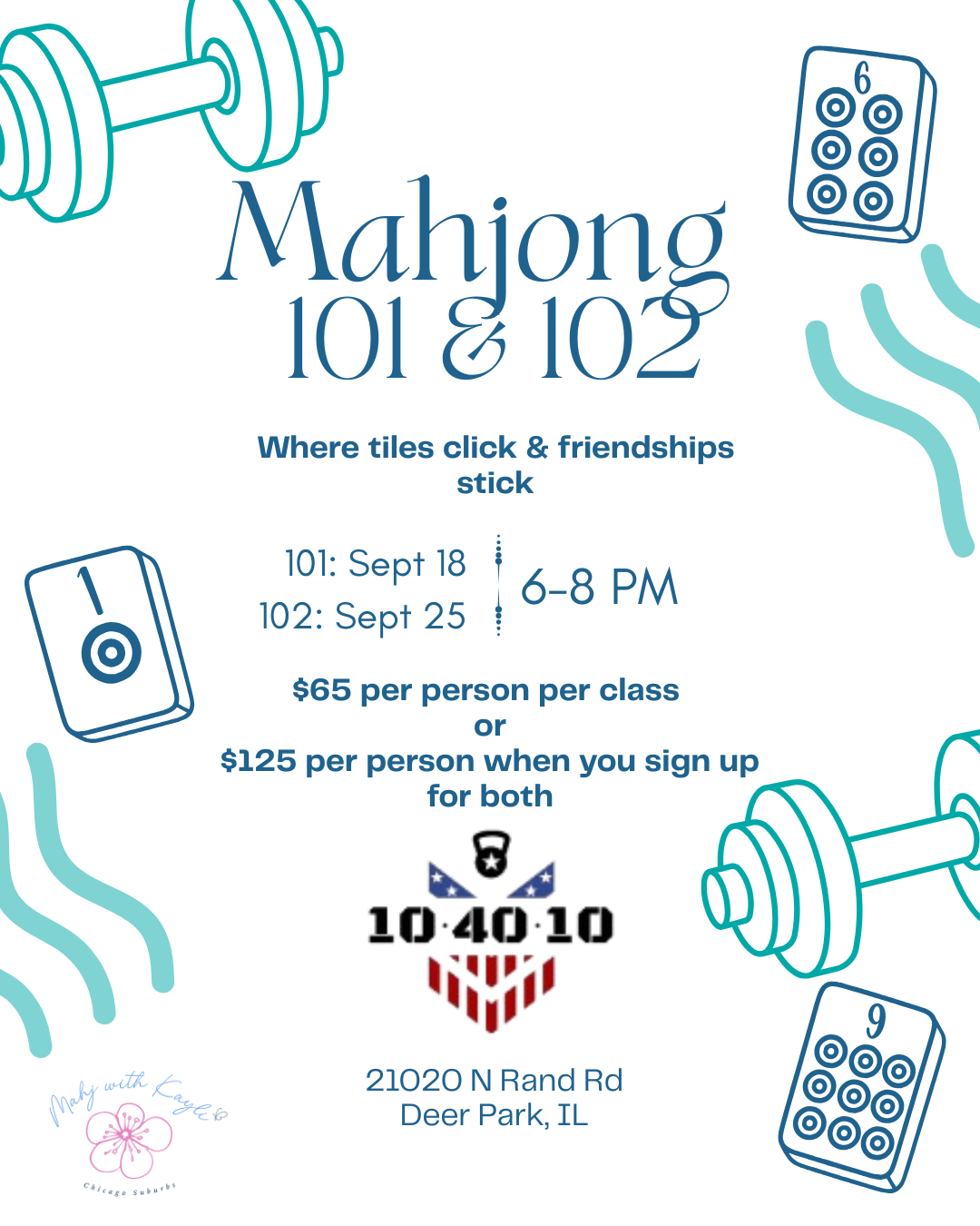 Mahjong Lessons in Schaumburg | Hoffman Estates | Rolling Meadows | Elgin | Palatine | Arlington Heights | Mount Prospect | Bartlett | Lake Zurich | Roselle | Itasca | Elk Grove Village | Algonquin | | Wheaton | Geneva | Bloomingdale | Chicago