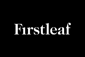 Black background with white text that reads 'Firstleaf'