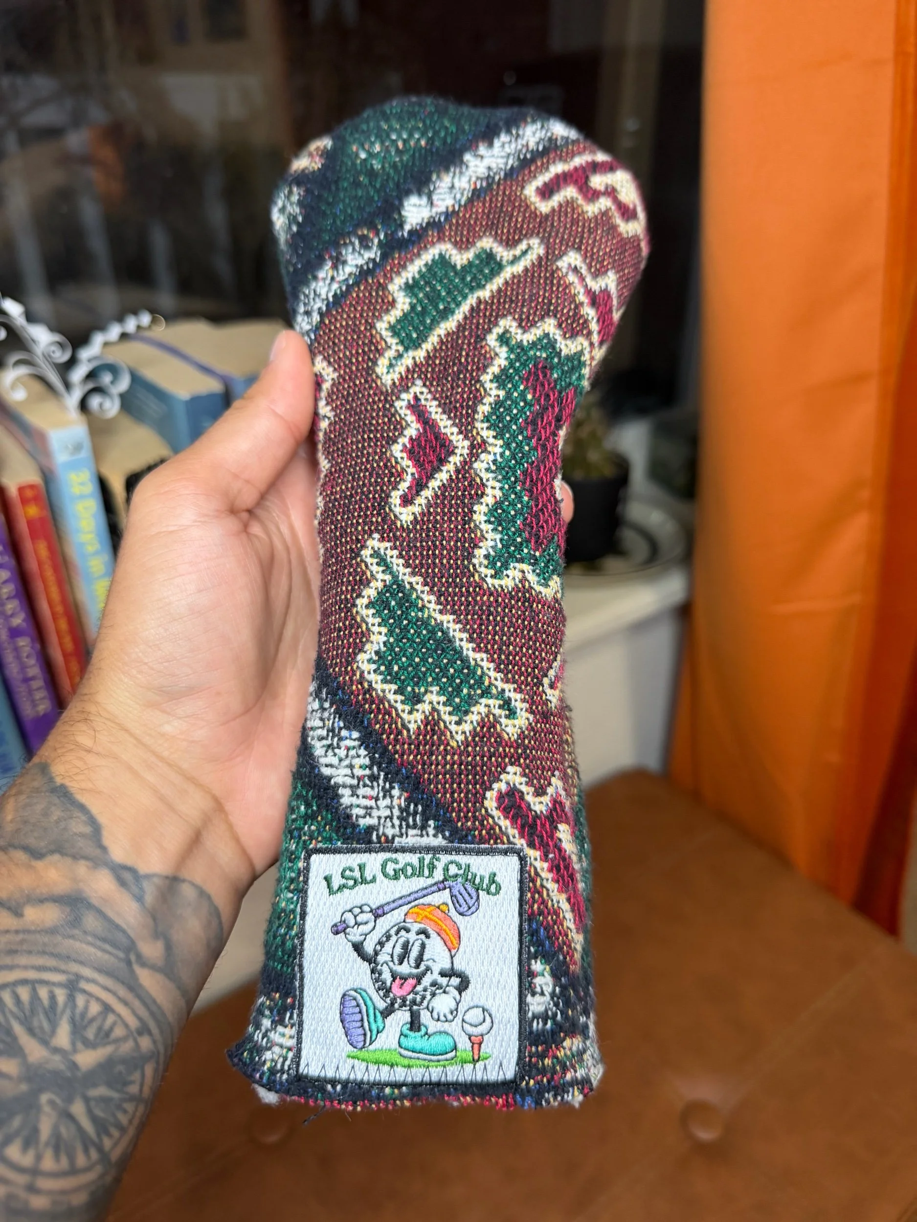 Forest green aztec tapestry hybrid cover