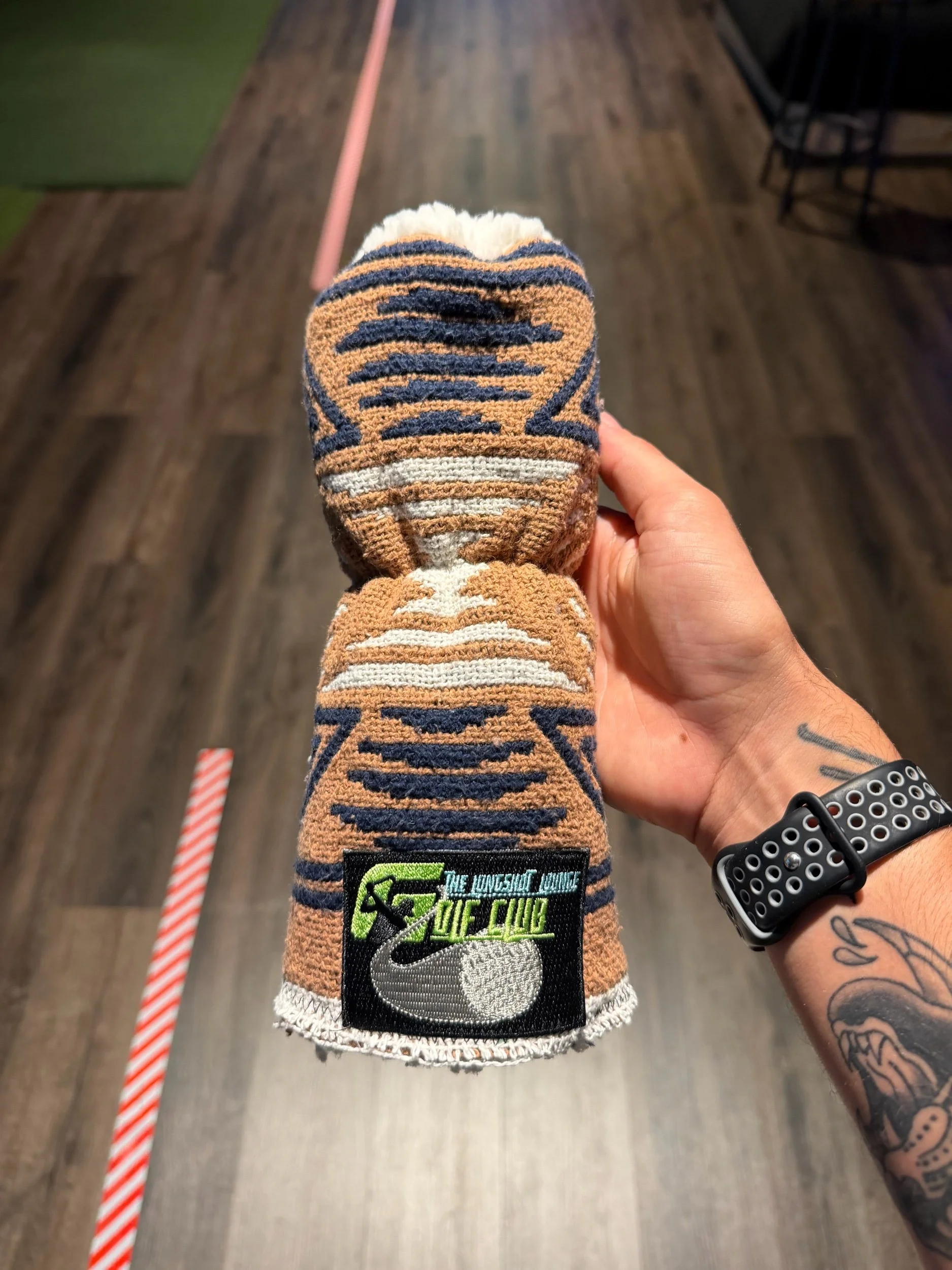 Aztec cream/navy 3/5/7 wood cover