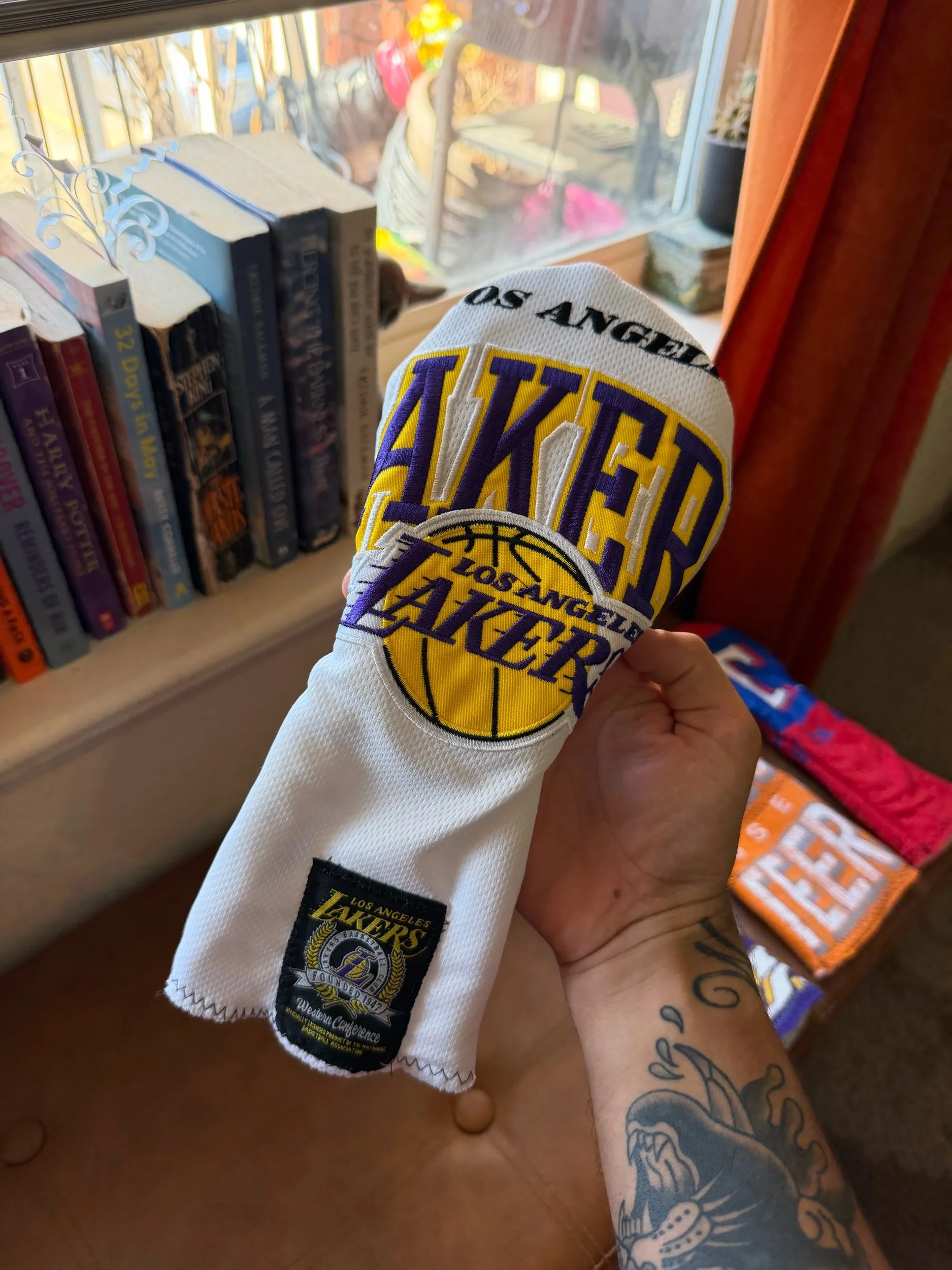 Las Angels Lakers jersey 3/5/7 wood cover