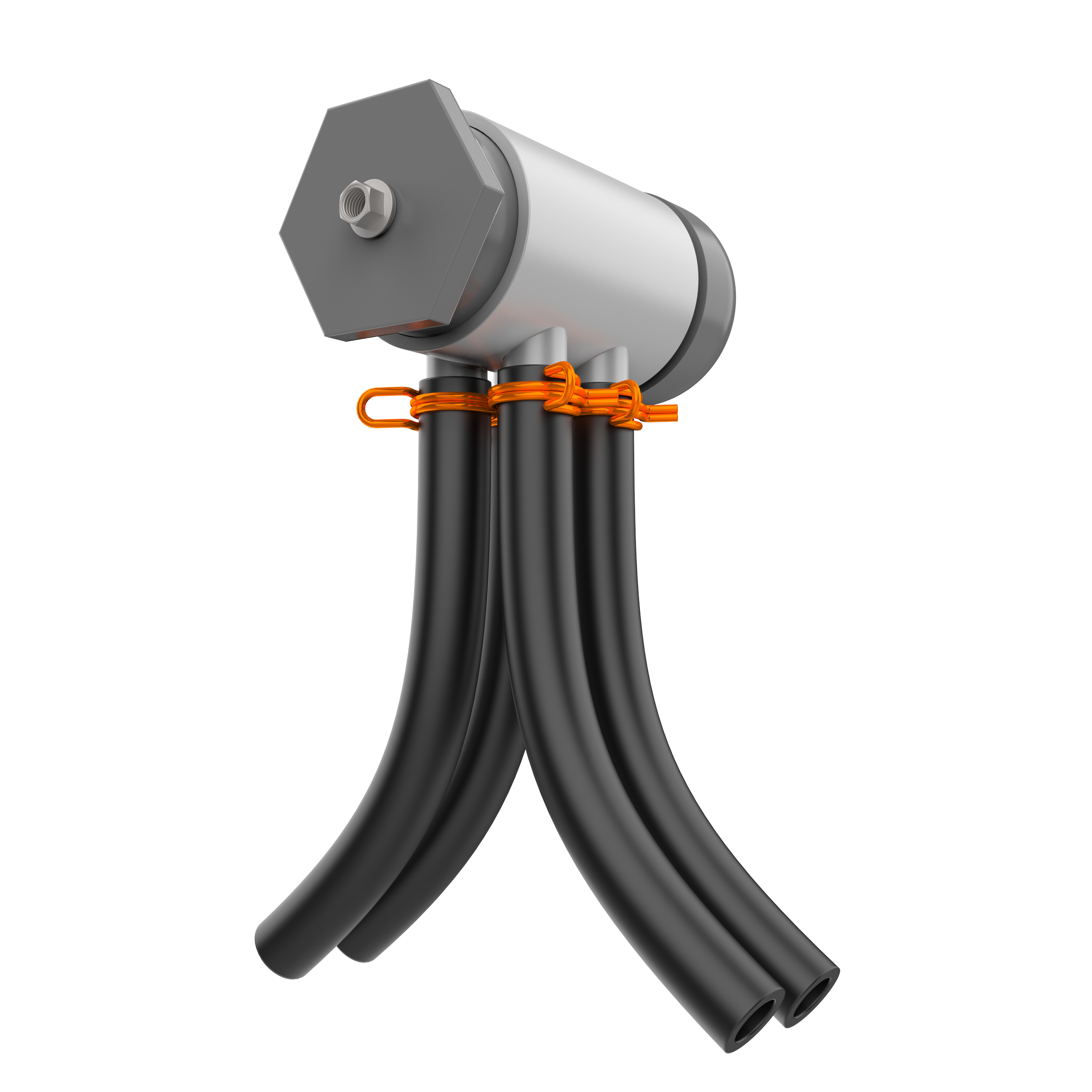 Fluid Manifold with Hose Clamp