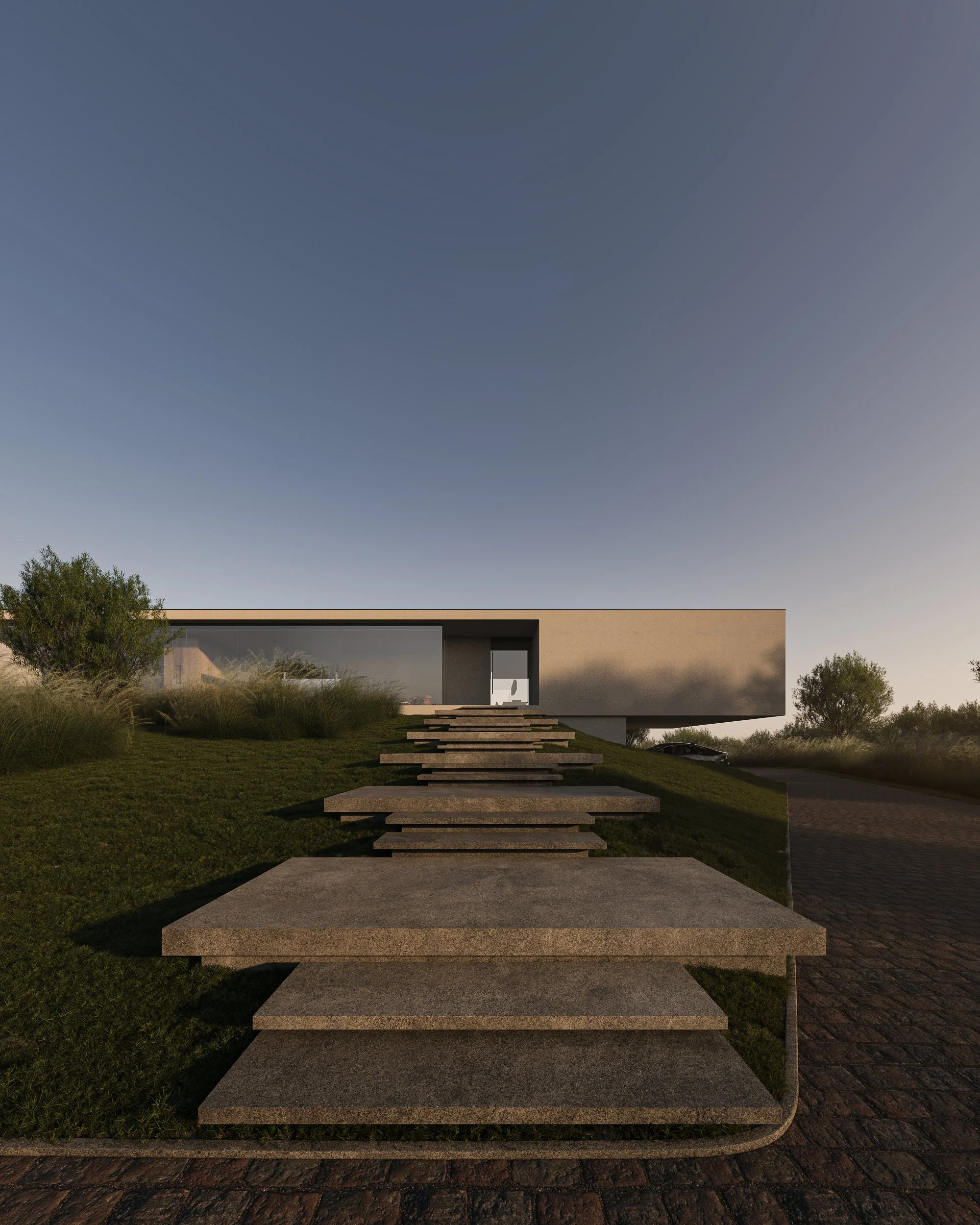 Authorial visual narrative of contemporary coastal residence crafted for high-end residential development.