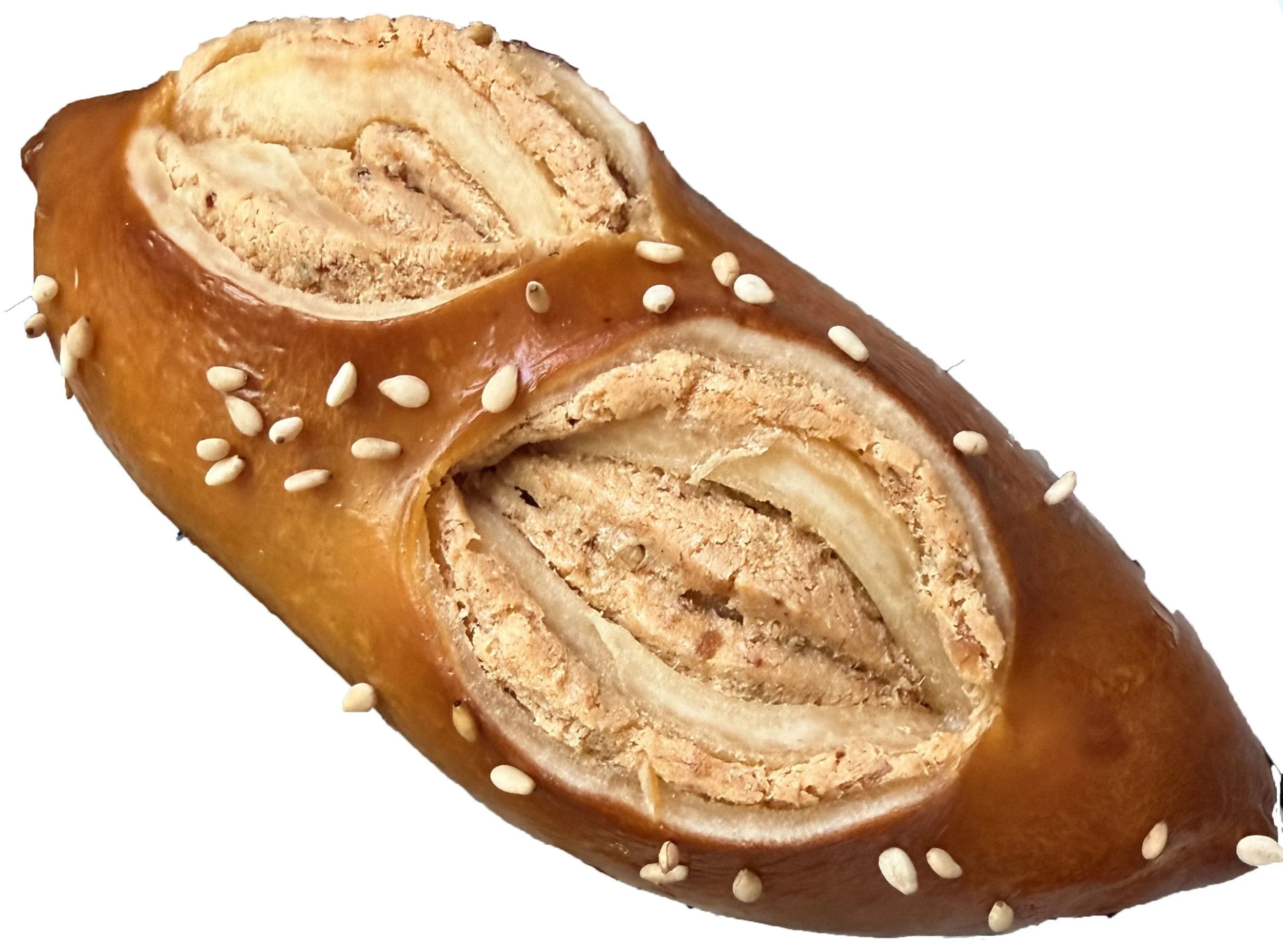 Spicy Floss Boss Pretzel Bun