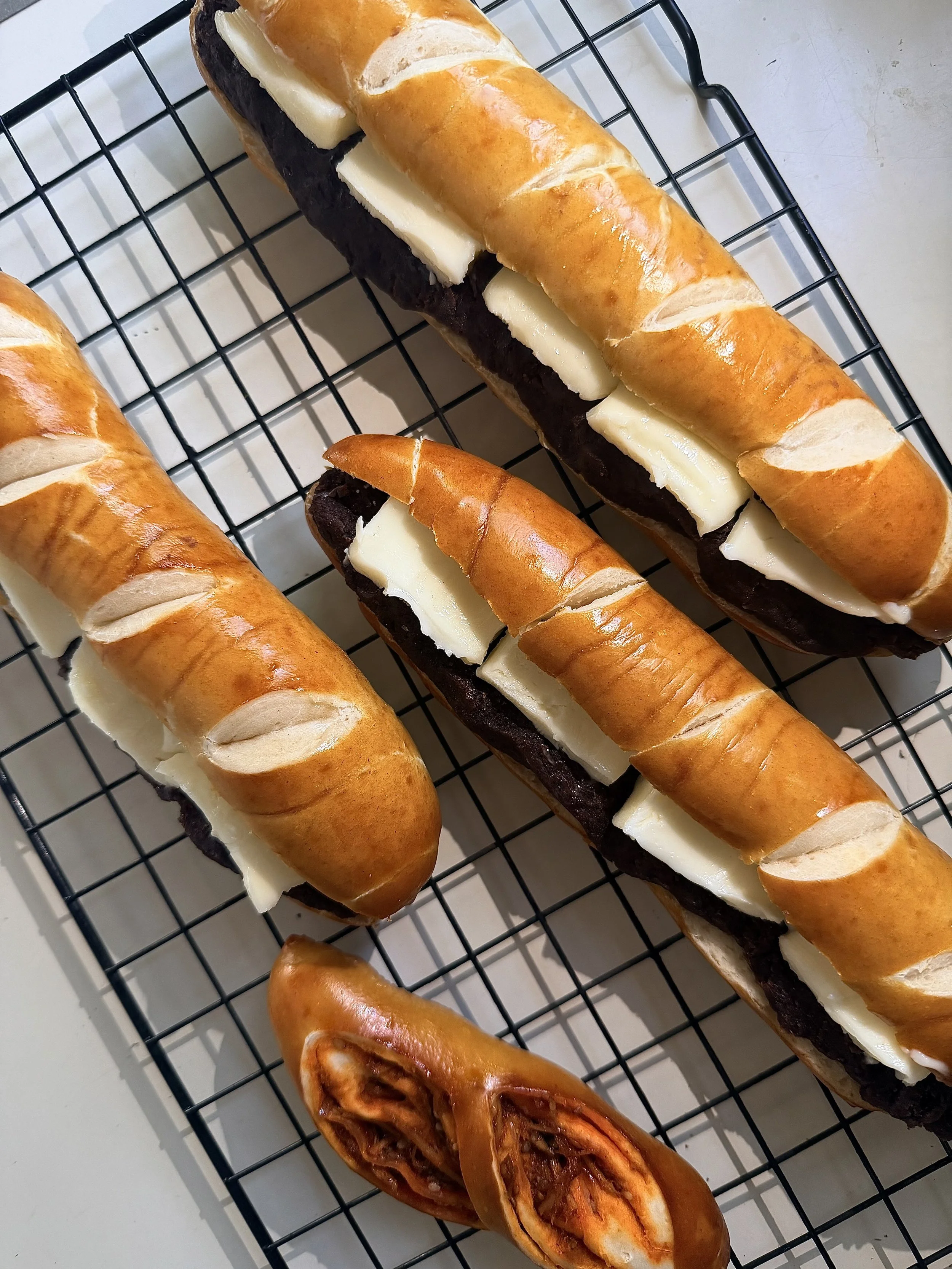 XL Handcrafted Red Bean Butter Sub Pretzel Stick