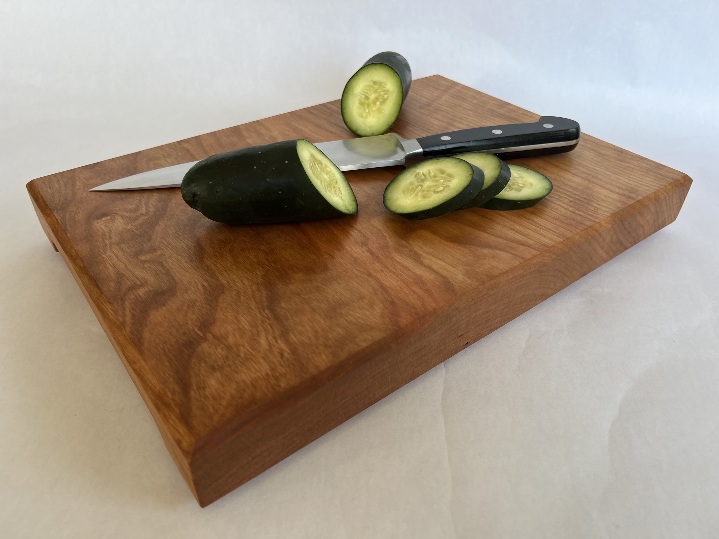 Solid Cherry Wood Cutting Block