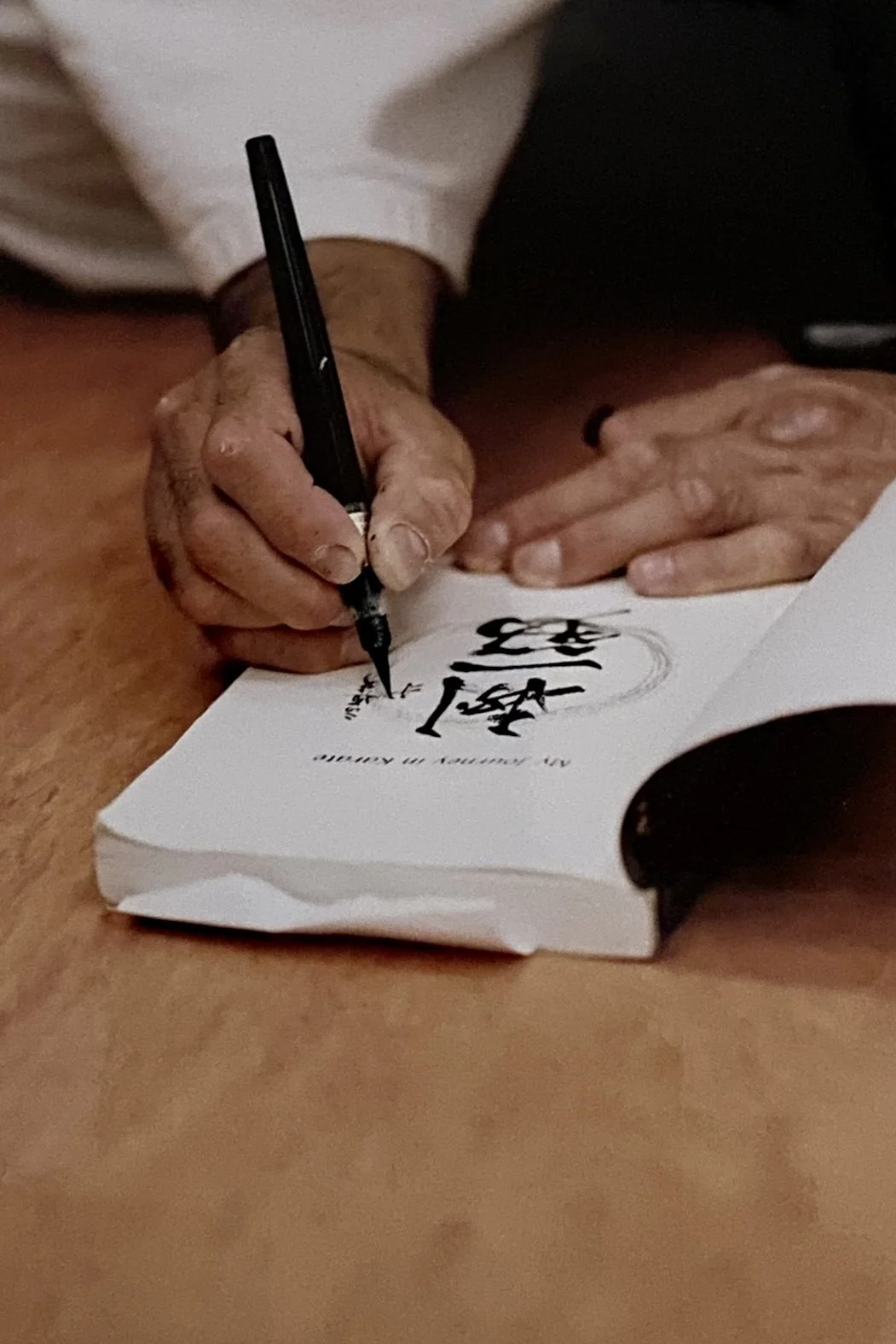 Kancho Ninomiya, Kanji calligraphy demonstration