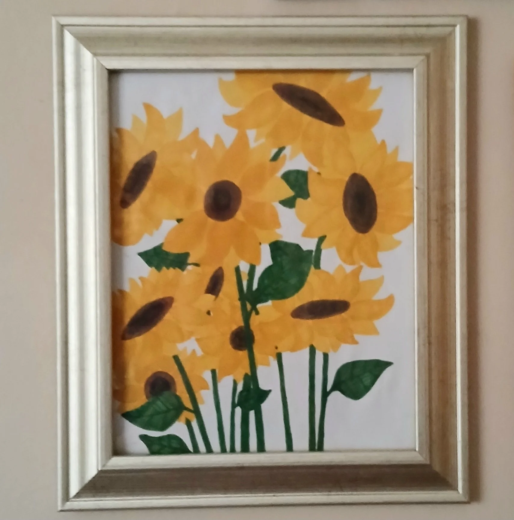 Sunflower Ink Drawing