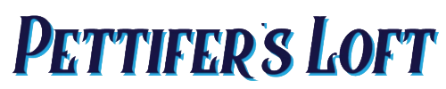 Text reading 'PETTIFER'S LOFT' in stylized blue font