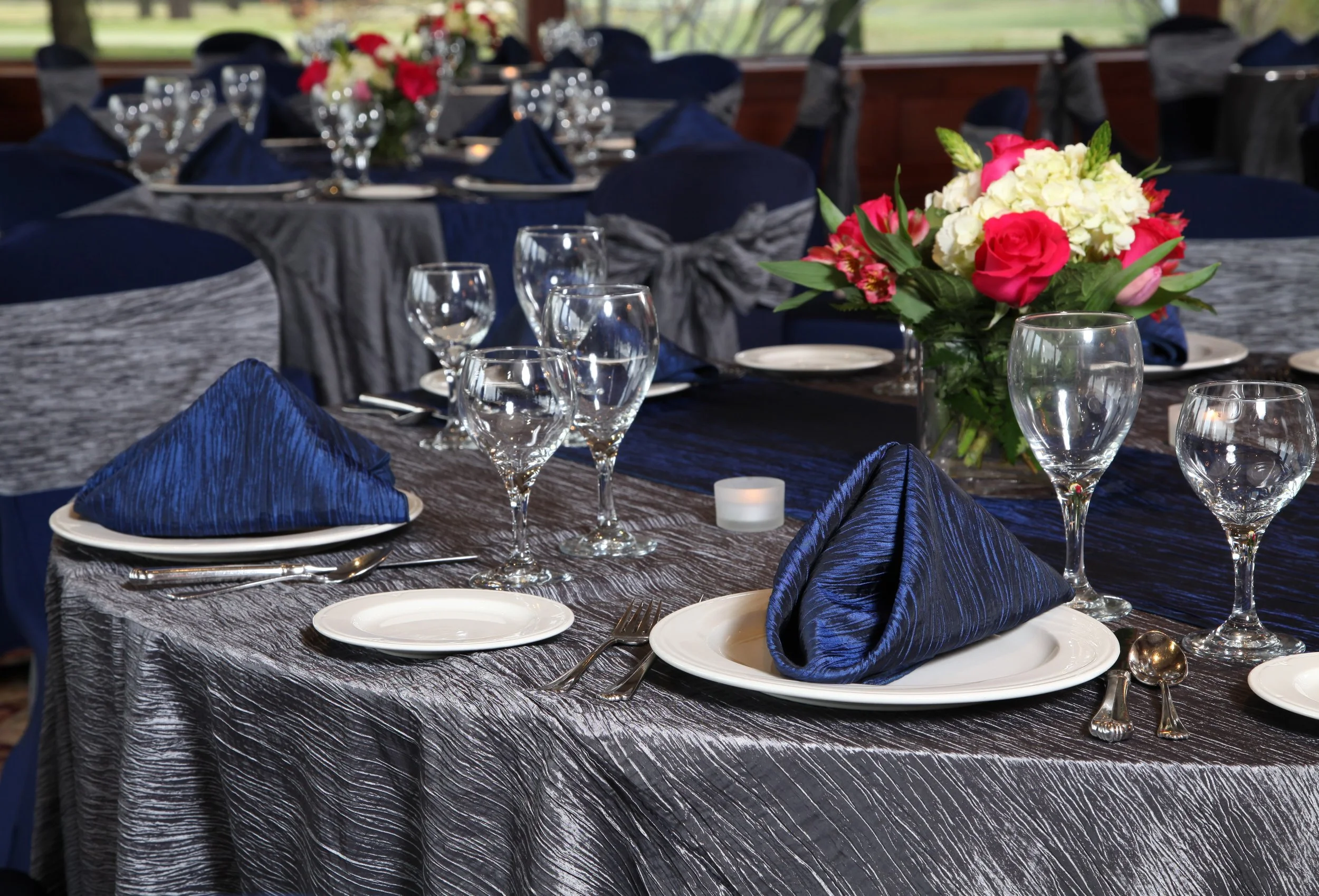 Charcoal Krinkle with Navy Krinkle Napkins.JPG