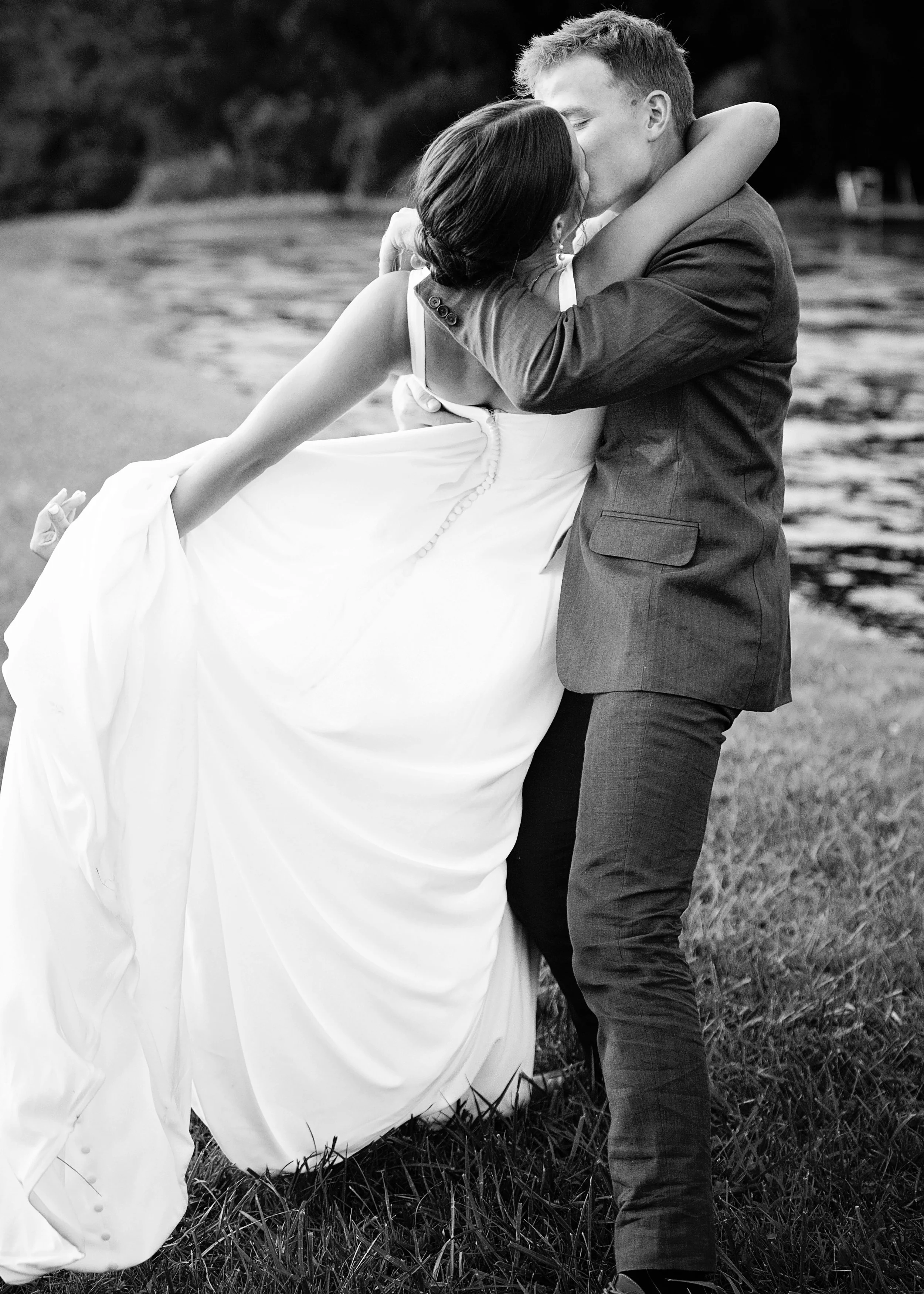 Black and White Couple Photography