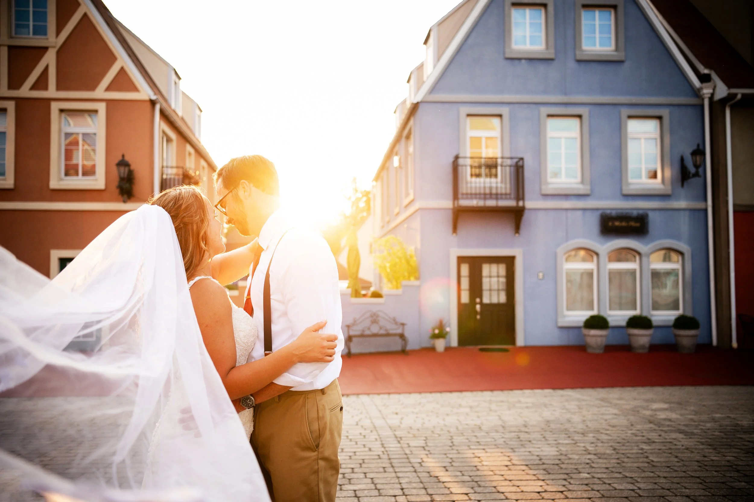 Golden Hour Wedding Image
