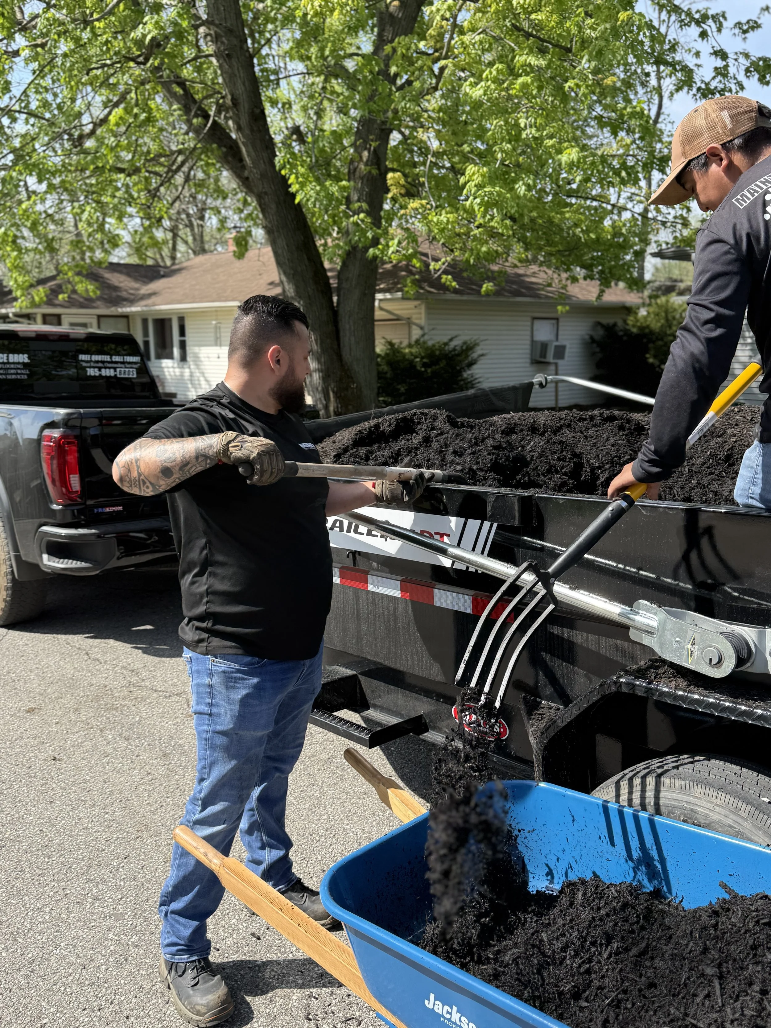 Ultra-Fine Black Mulch Delivery and Install
