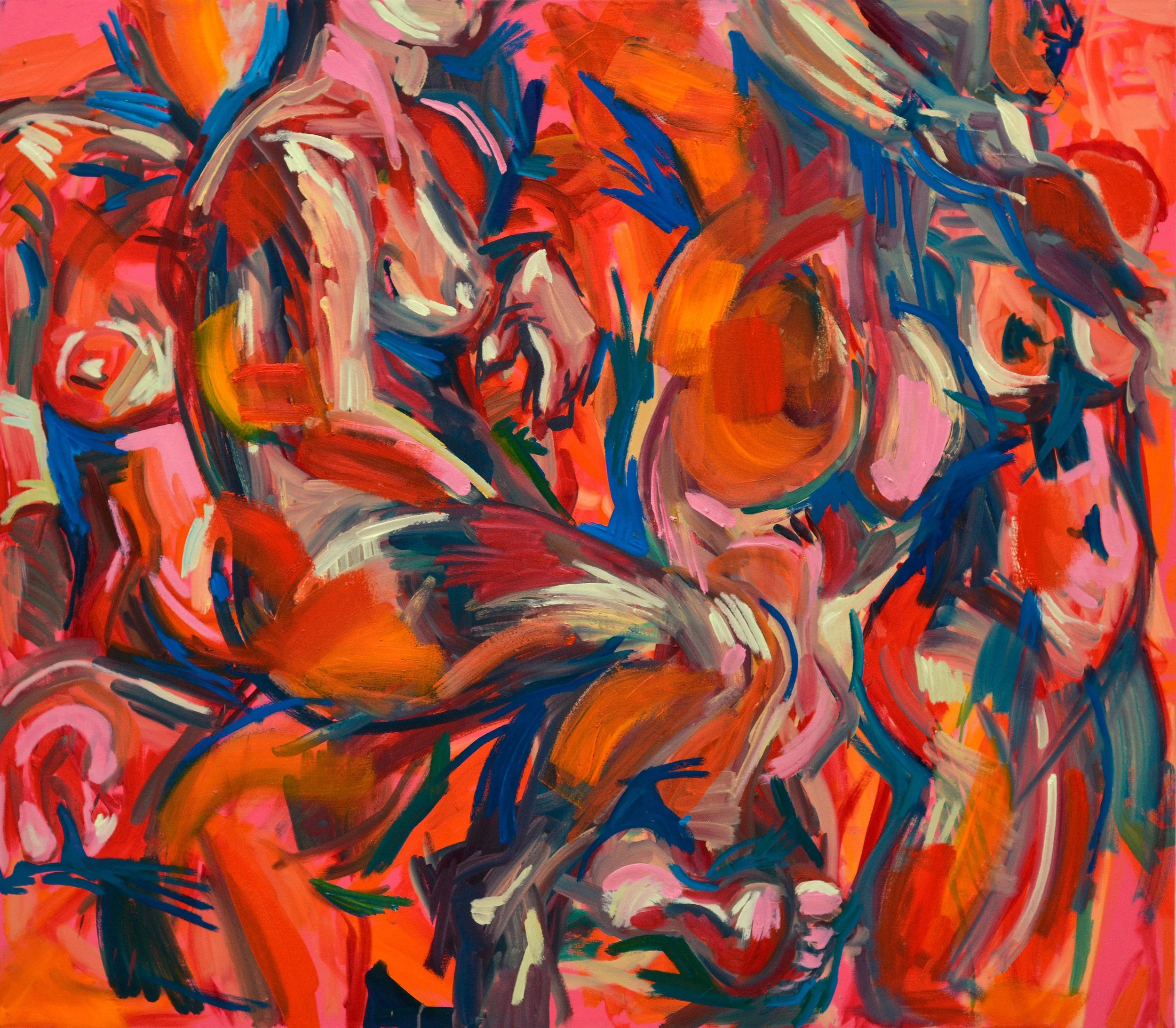 Gone B4, 60" x 48" x 1.5", oil paint