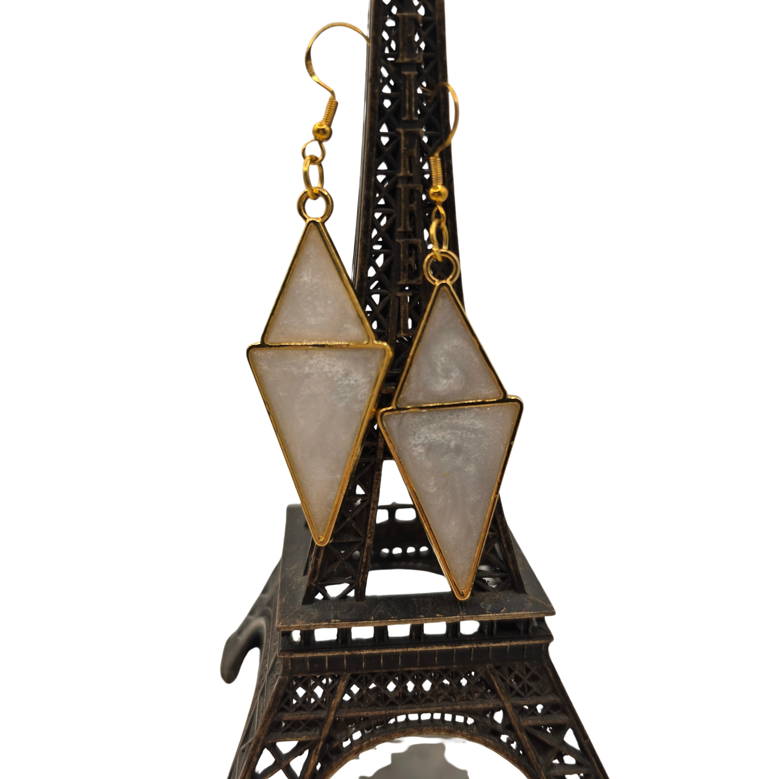 Pearl Geo Drop Earrings