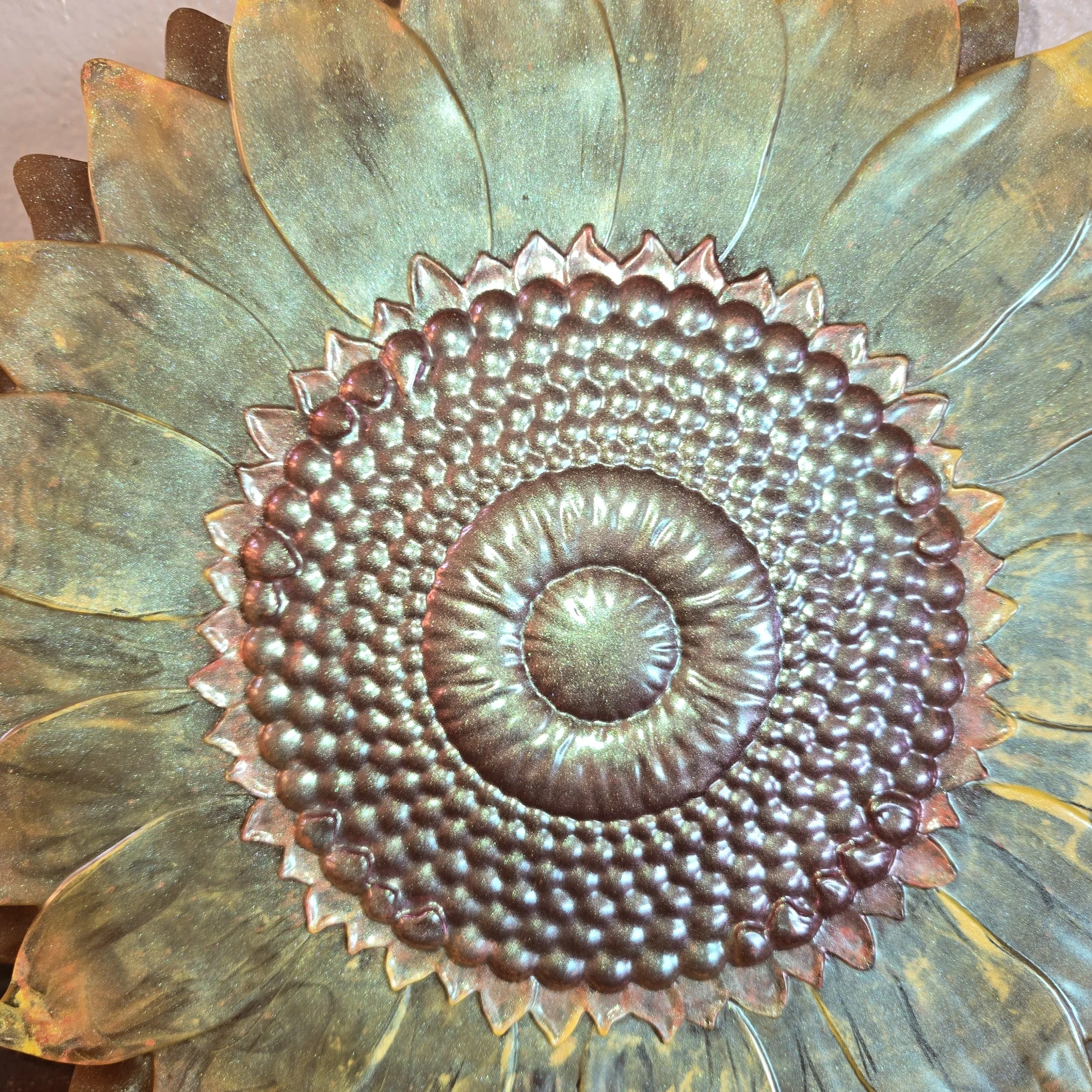 Elegant Bronze Petal Art Piece