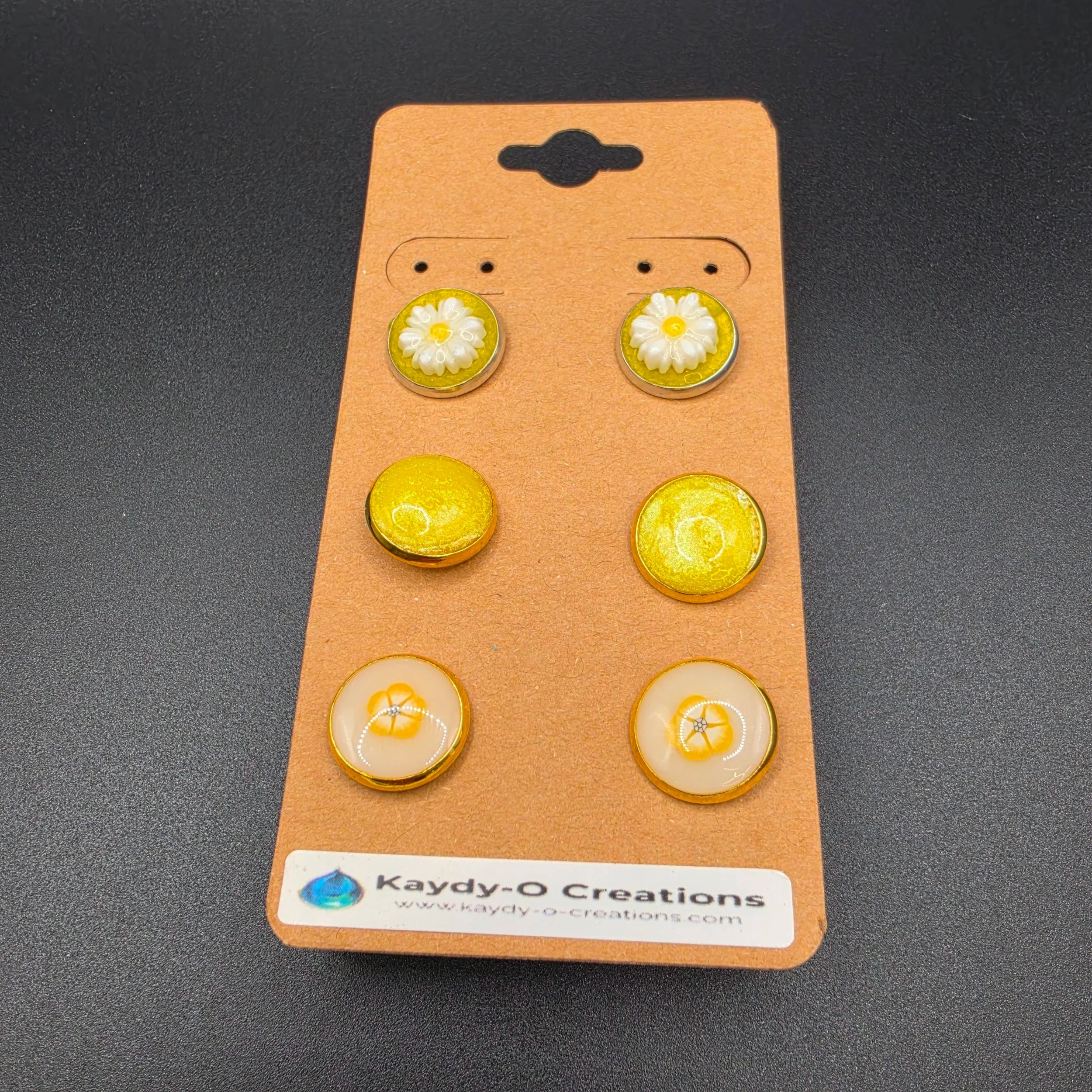 Sunny Delight Yellow Earring Set