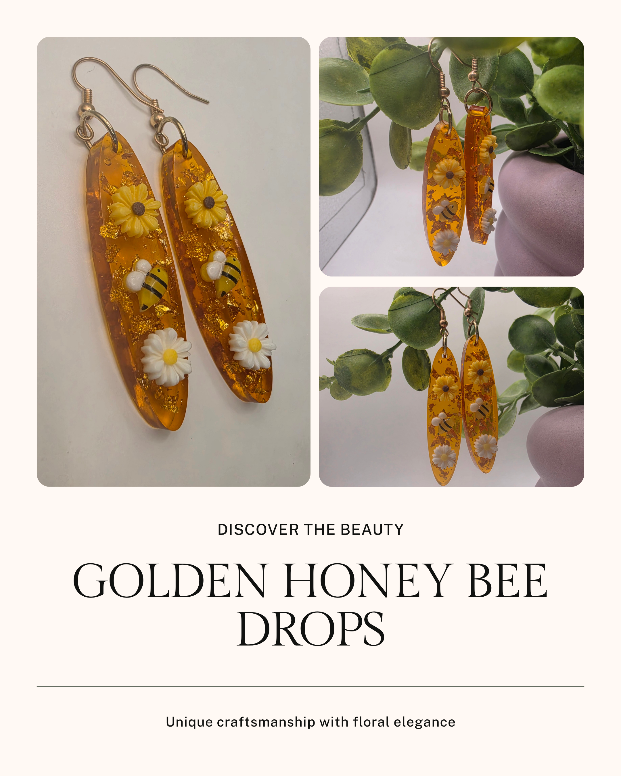Golden Honey Bee Drops