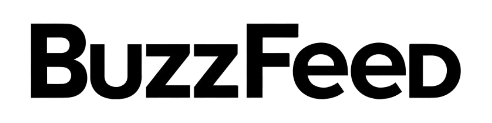 Black text on a white background that reads "BUZZED" with a stylized antenna on the "U".