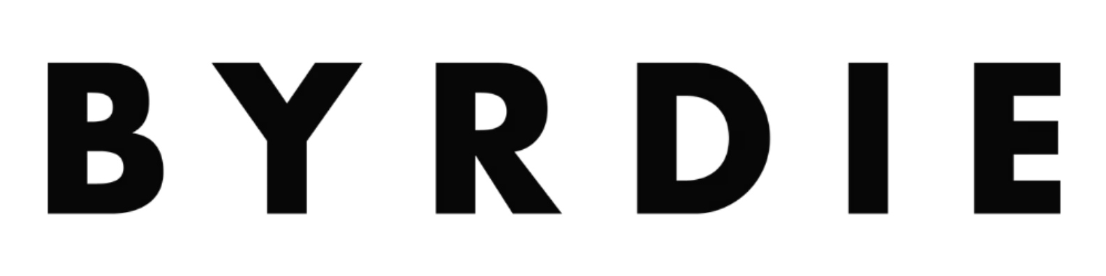 Black text on a white background spelling out "BYRDIE".