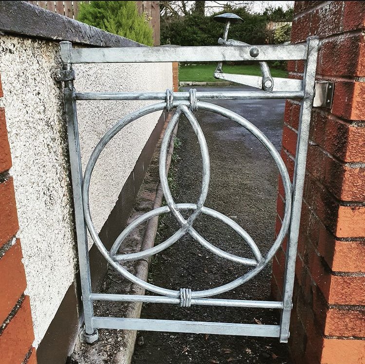 Forged celtic knot gate