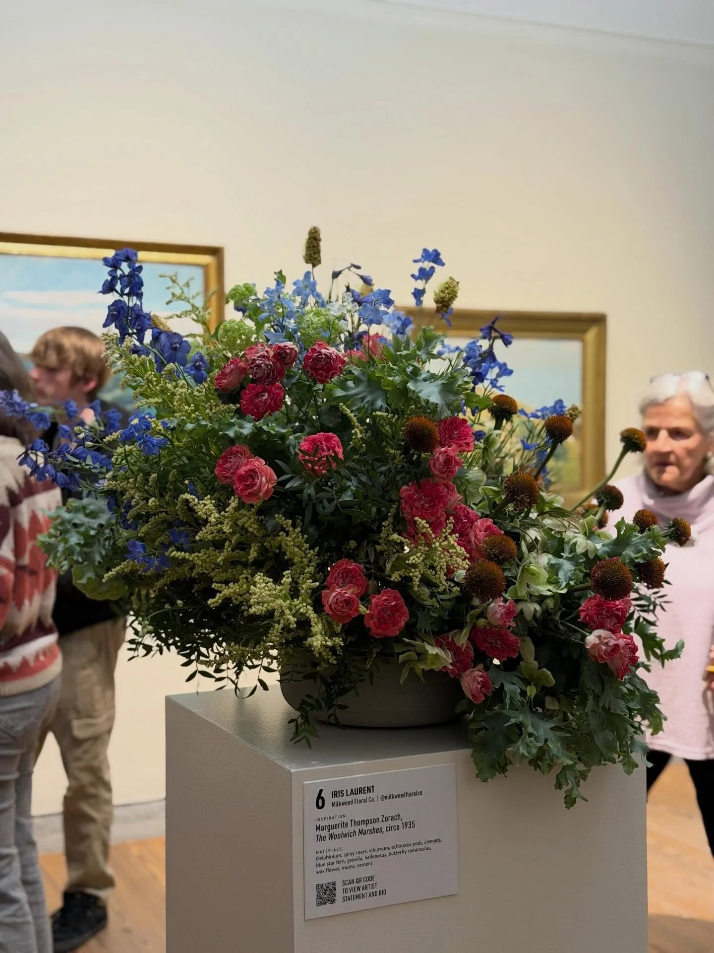 🌸 ART IN BLOOM 2026 🌸

This was my first year participating in Art in Bloom at the Portland Museum of Art! I had the incredible privilege to make an arrangement based on &lsquo;The Woolwich Marshes&rsquo;, by Marguerite Thompson Zorach

As I mentio