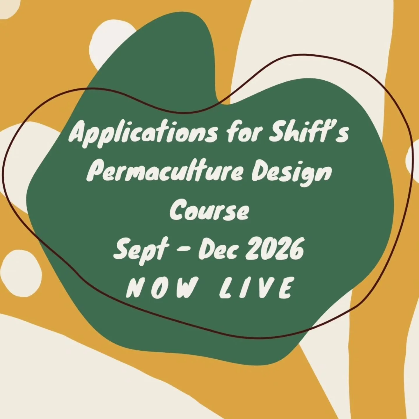 Yep, you heard it!

⚡️⚡️⚡️ Applications for our Permaculture Design Course are now LIVE ⚡️⚡️⚡️

Sign up for our PDC starting this September, and you'll learn all about:

🐛Permaculture Ethics and Principles

🐛 Permaculture Design - how to observe an