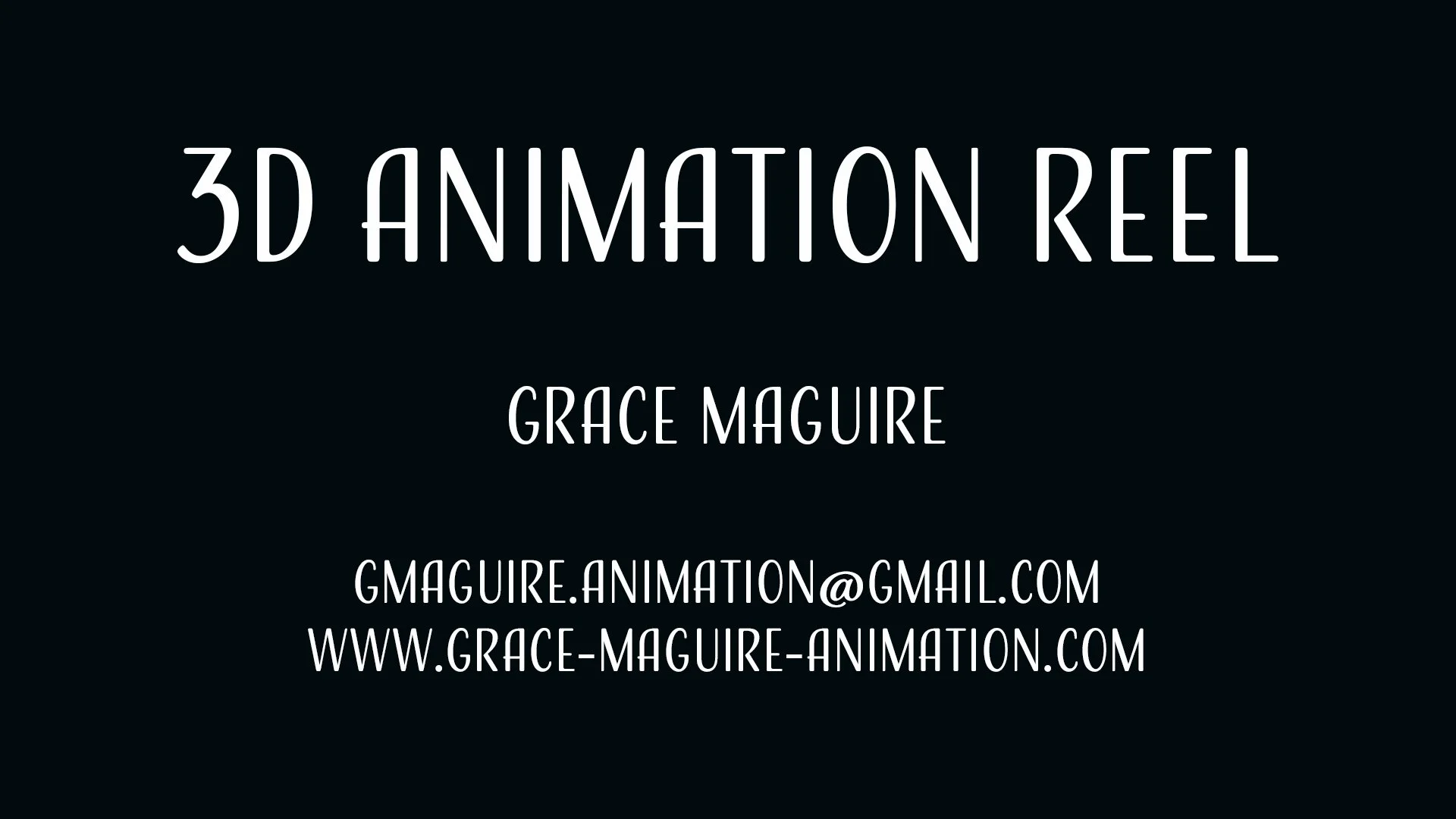 Animation Reel