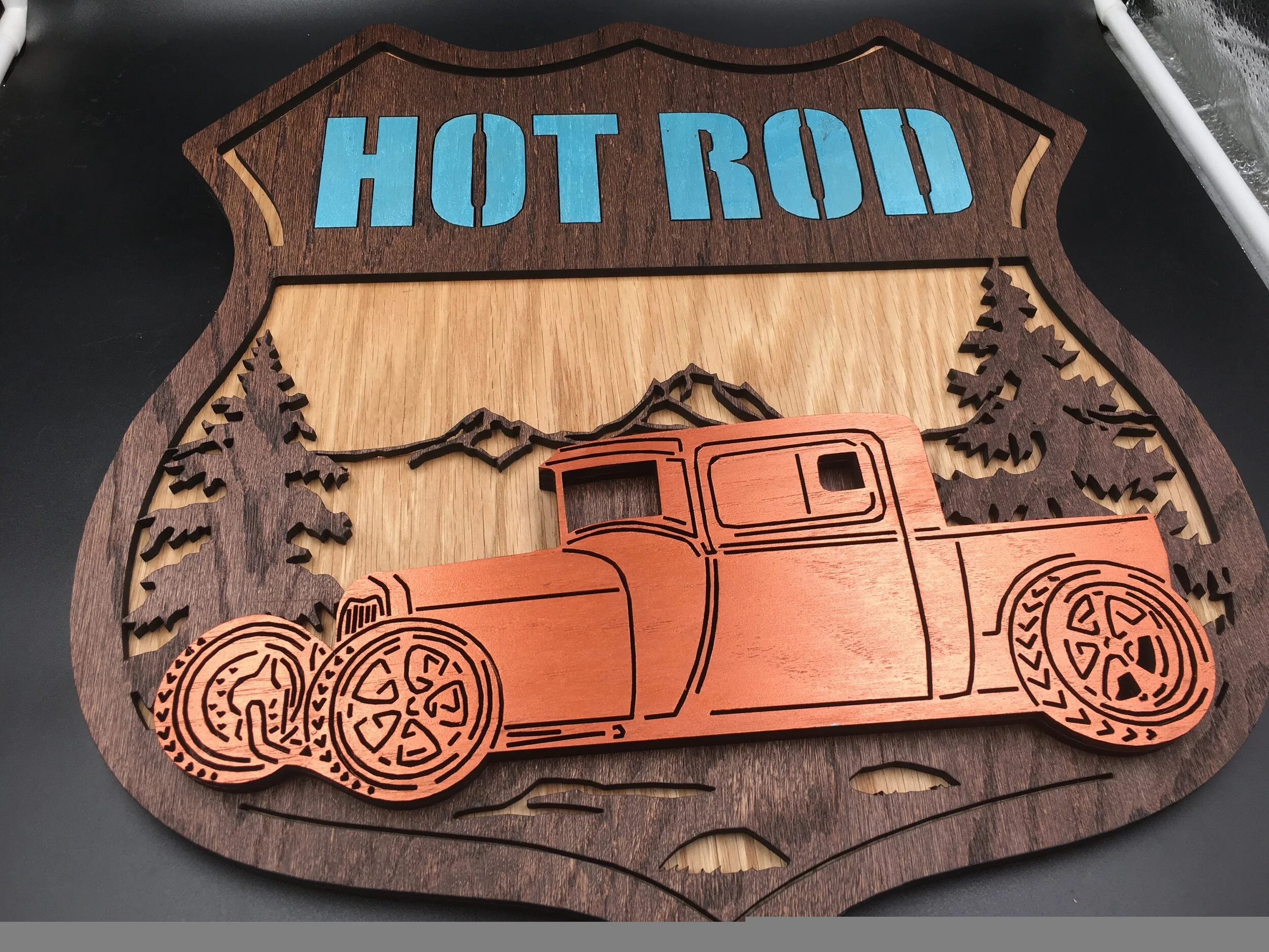 Vintage Hot Rod Wall Art