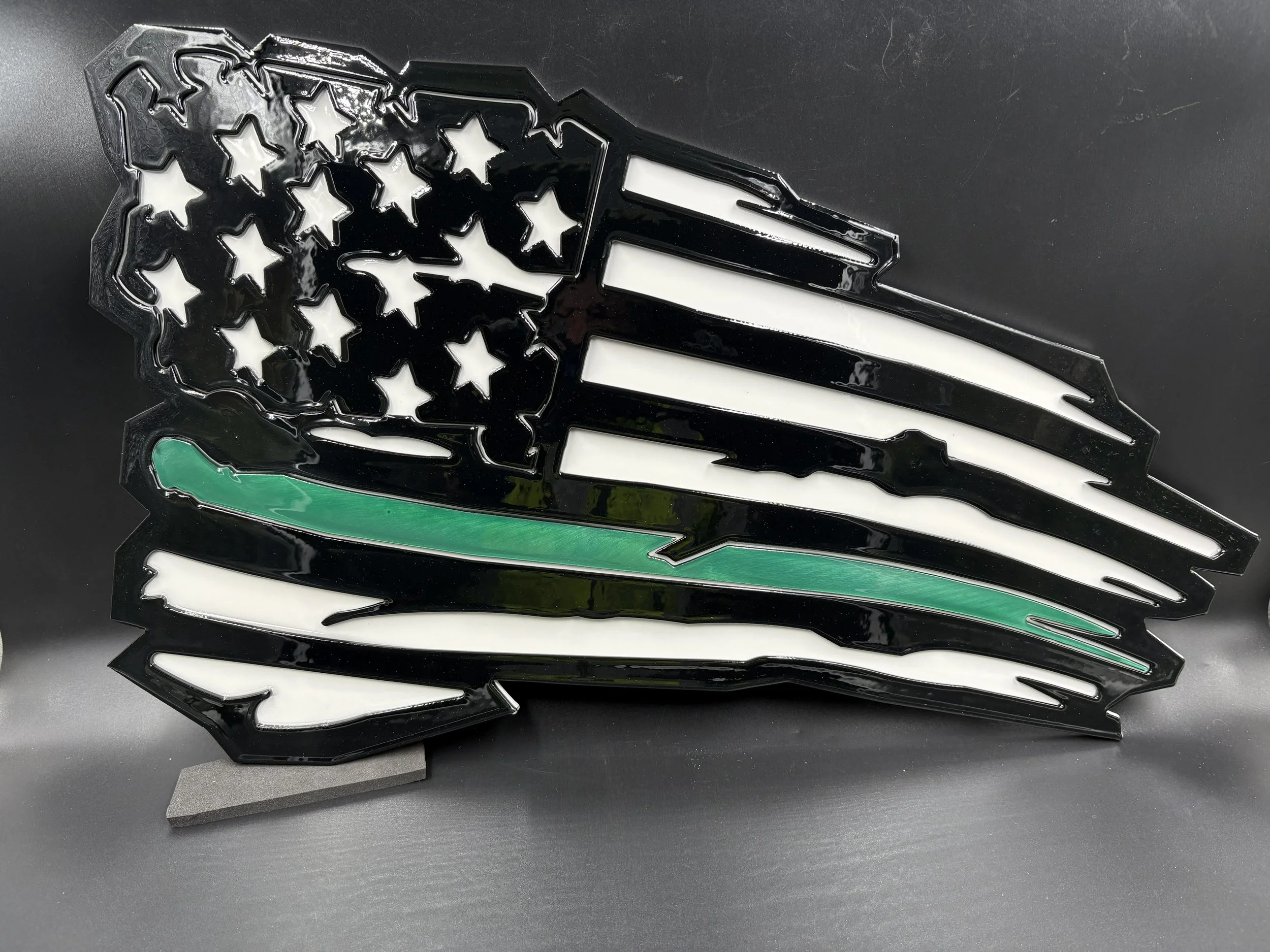 Military Tattered Flag Wall Art