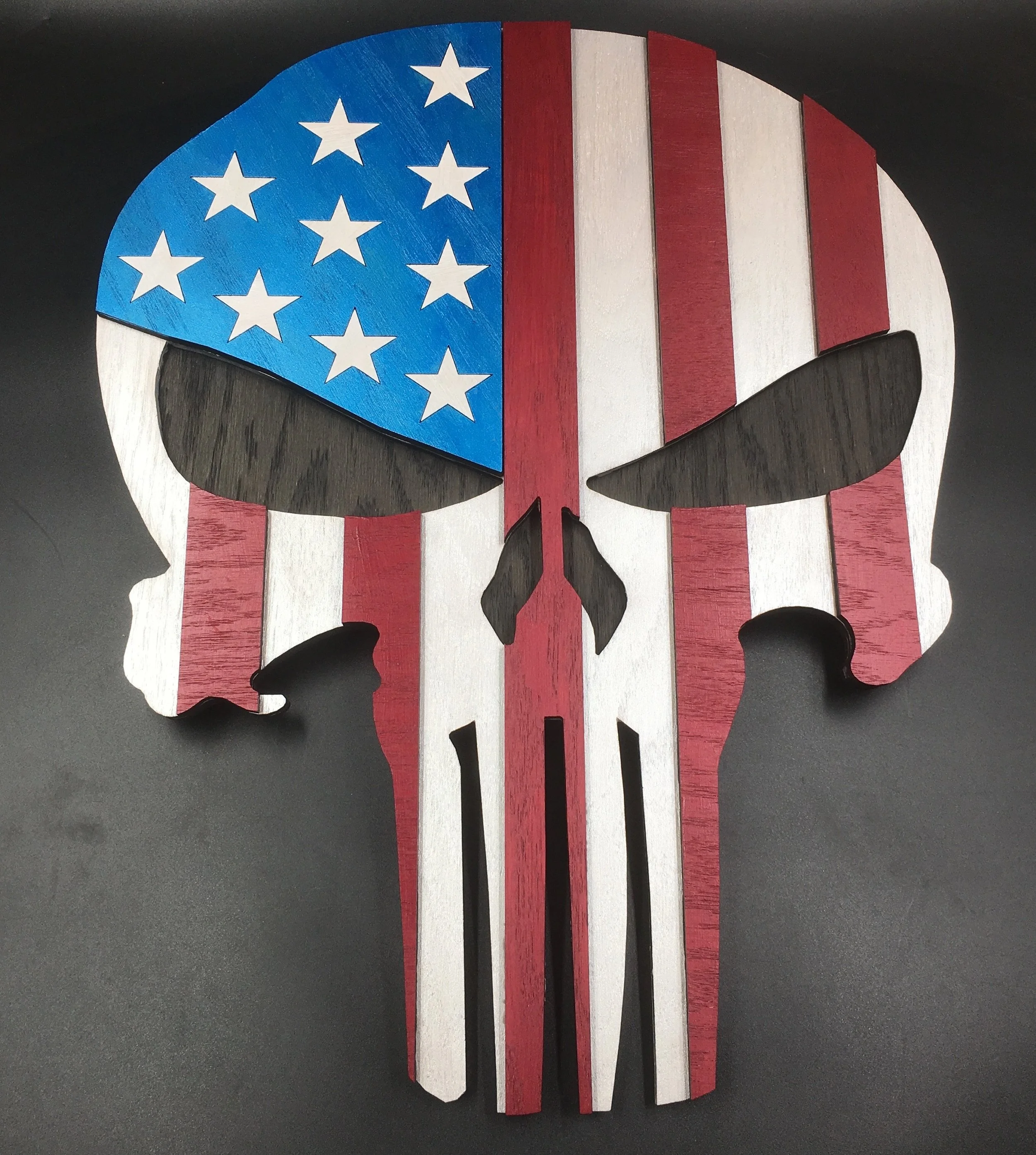 Patriotic Punisher Flag Wall Art