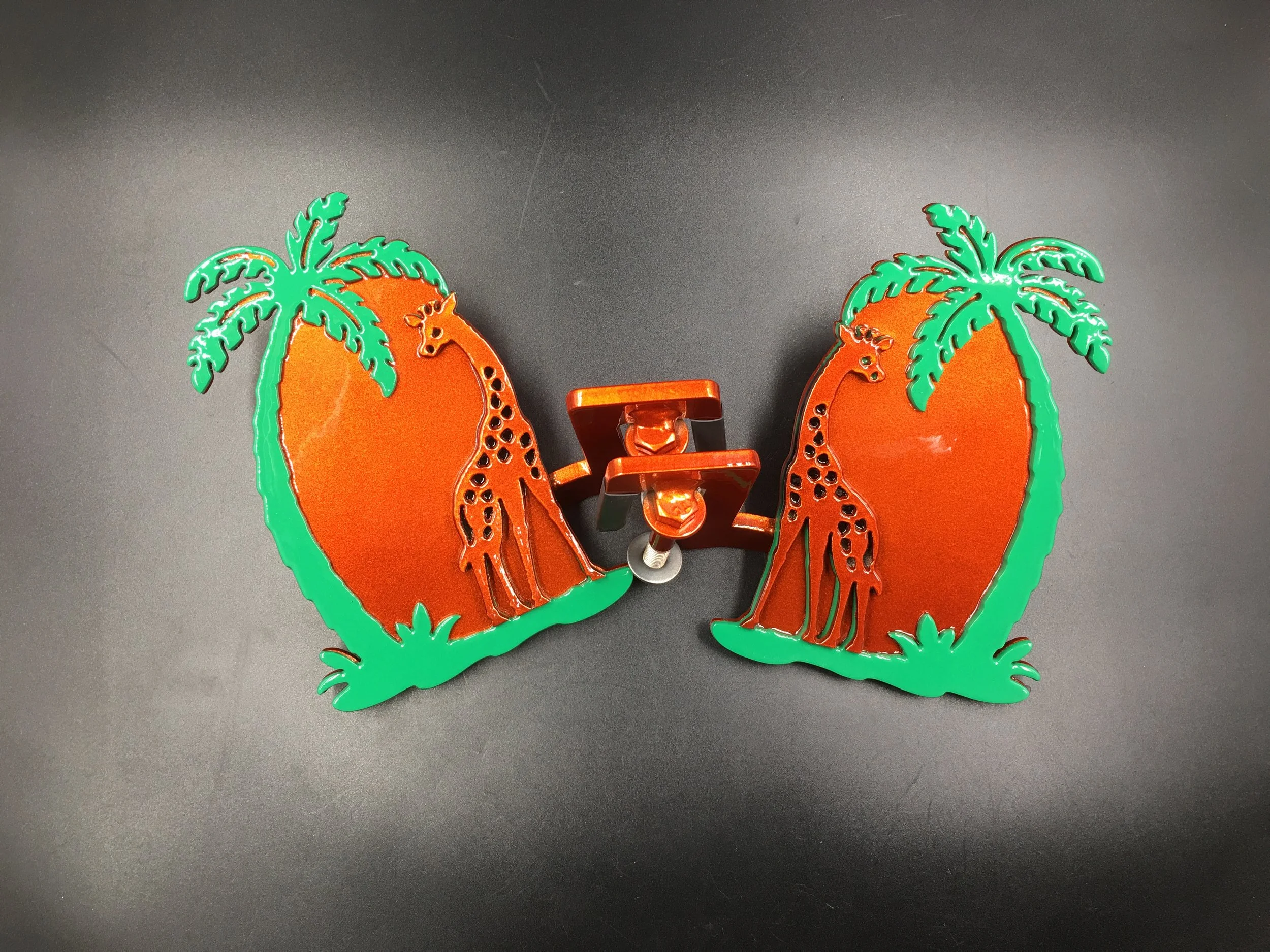 Giraffe-Themed Jeep Foot Pegs