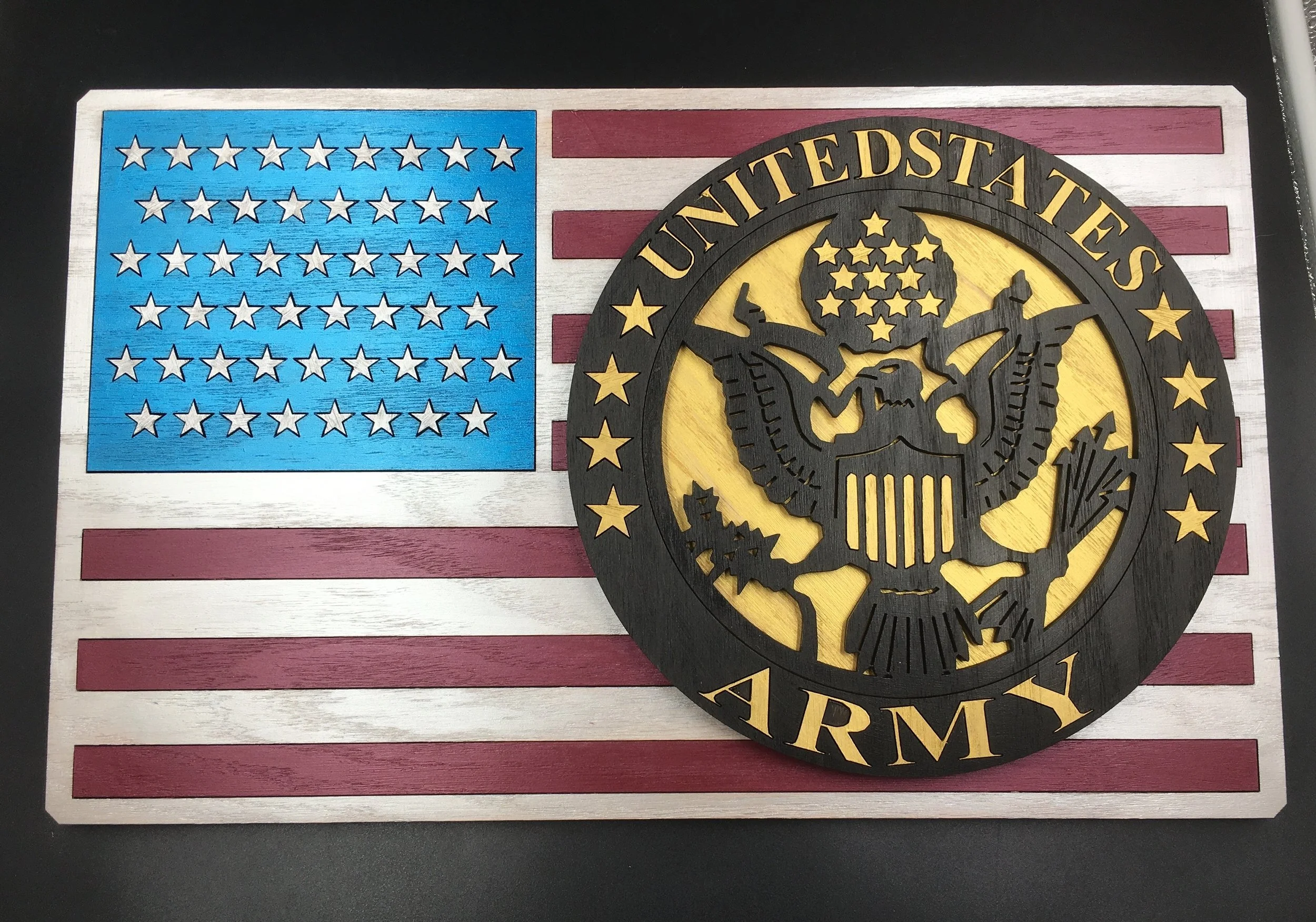 Military Flag Design Wall Art