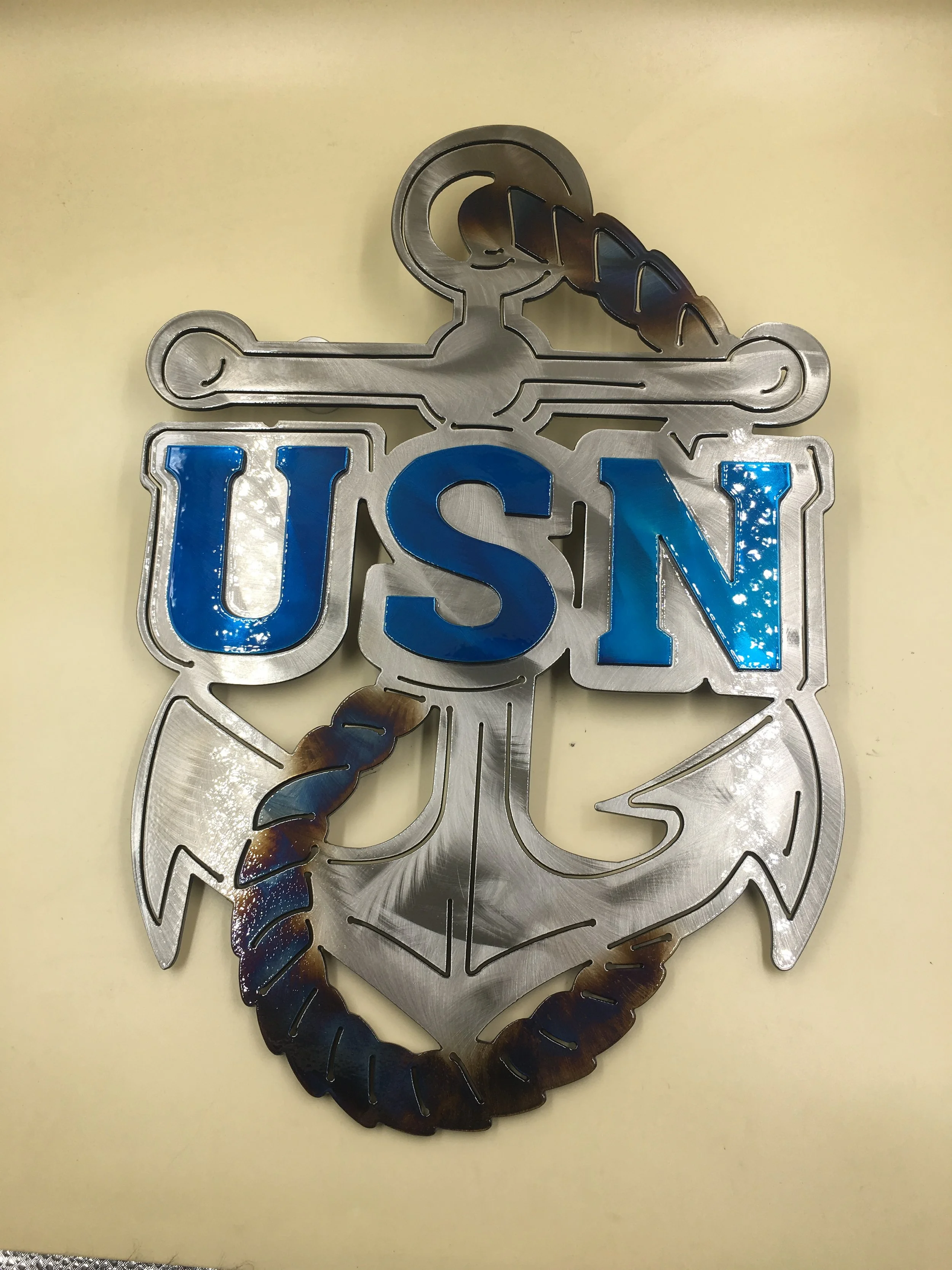 Custom Navy Anchor Wall Art