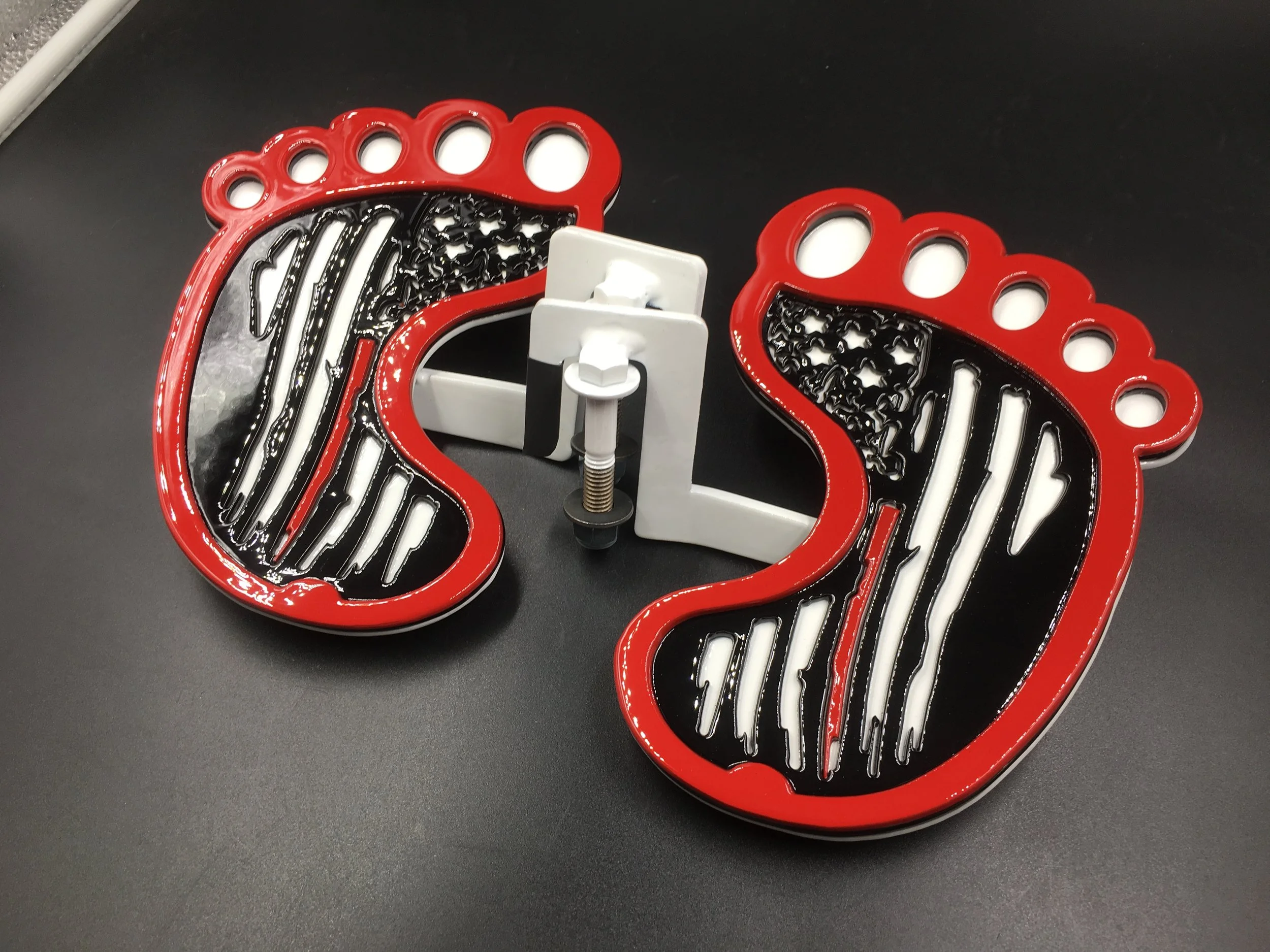 Patriotic Jeep Foot Pegs