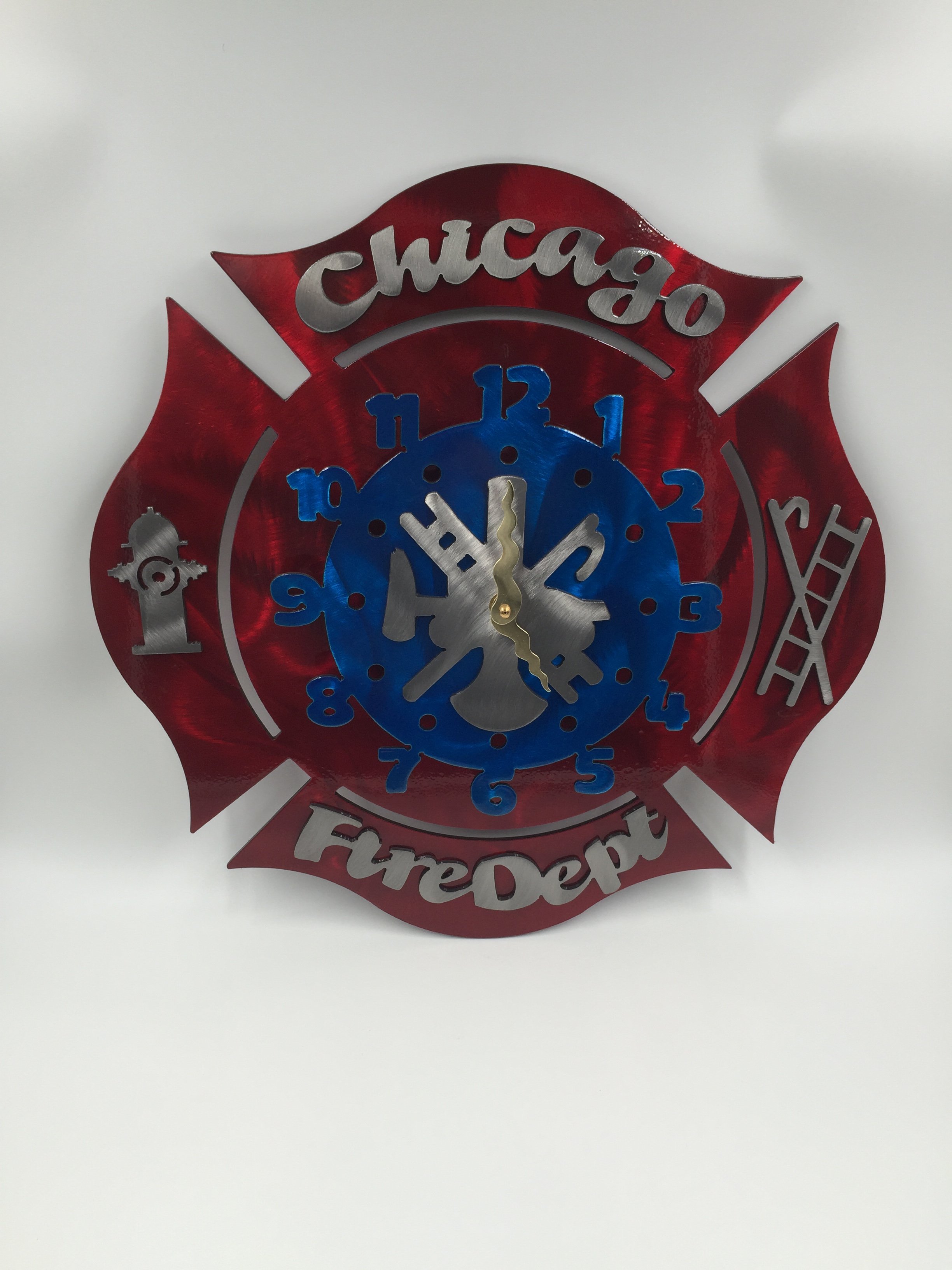 Custom Fire Dept Wall Clock