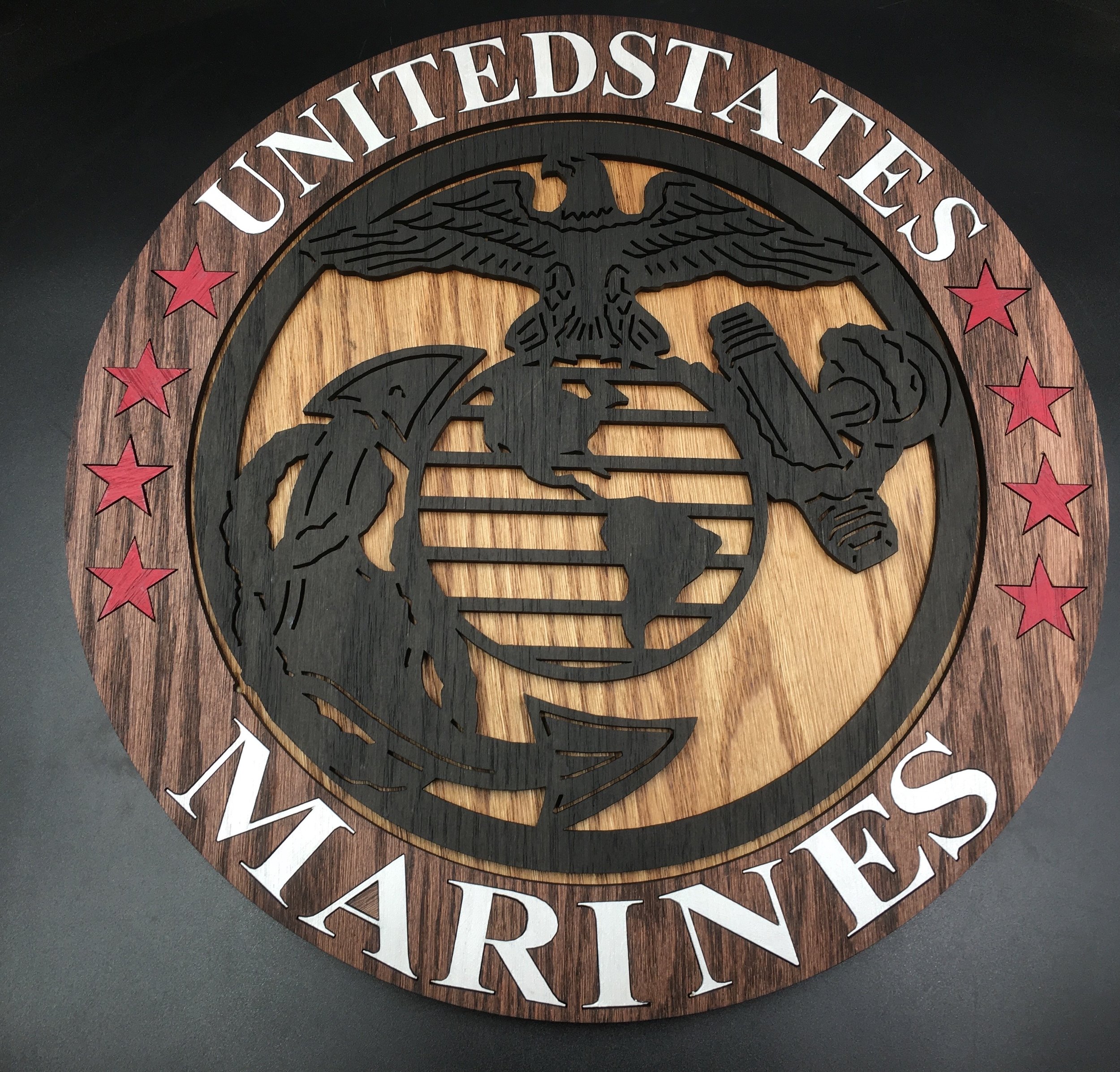 United States Marines Wooden Wall Art