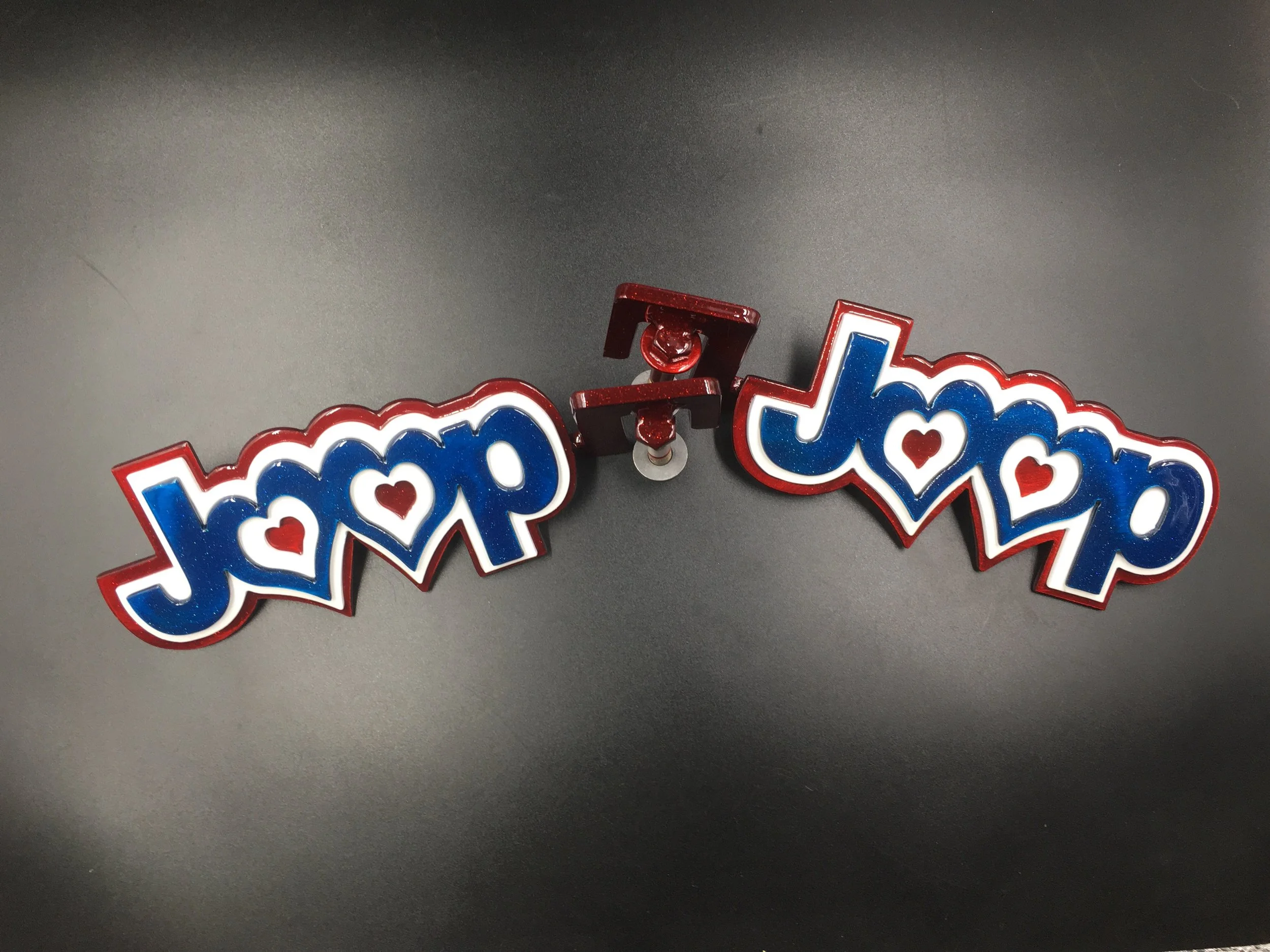 Jeep Heart Foot Pegs